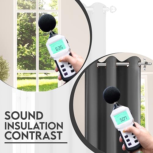 Miniatura 7 de Utopia Bedding Cortinas opacas para dormitorio, cortinas de ventana con ojales de 54 pulgadas de largo, 2 paneles de cortinas con aislamiento