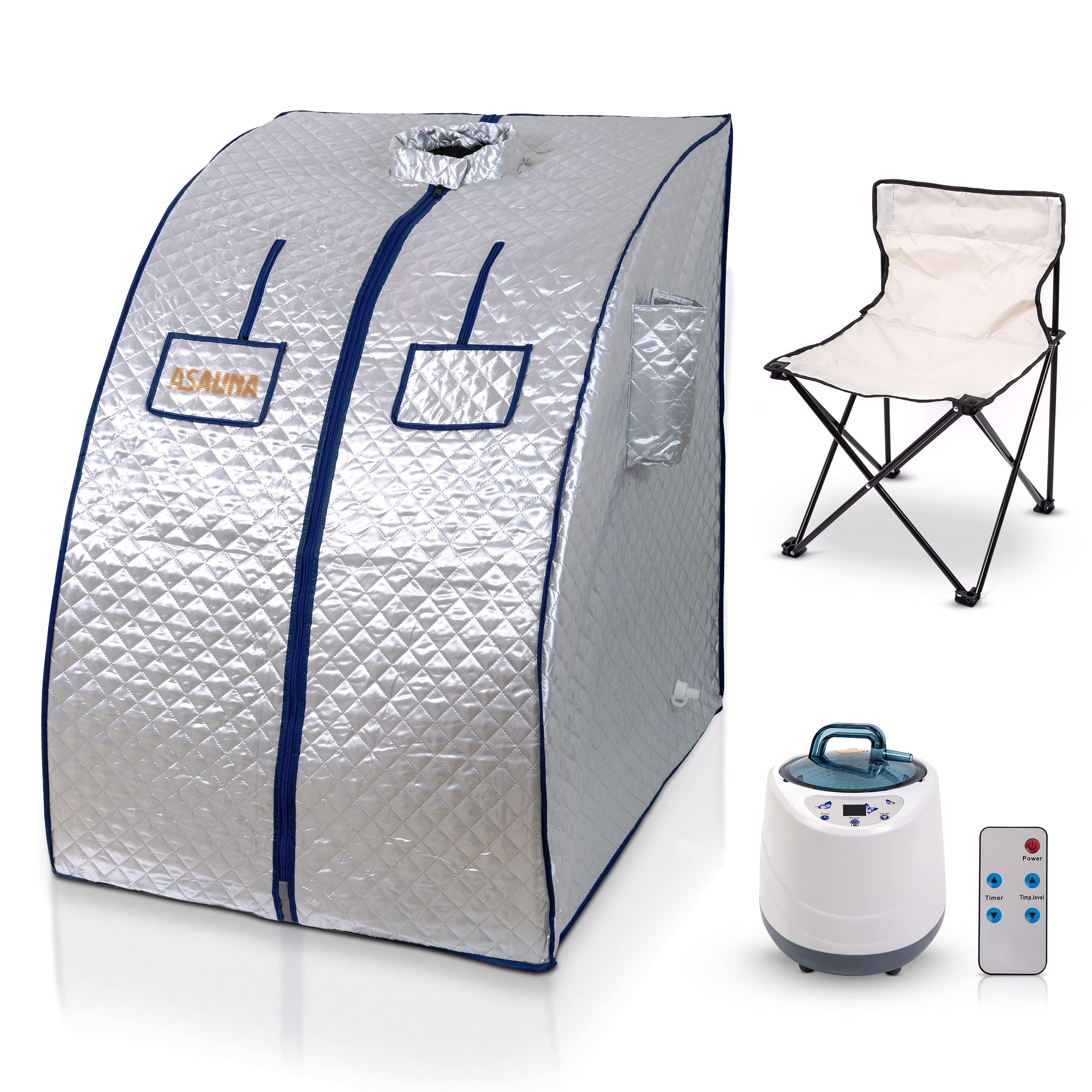 Buy ASAUNA Portable Steam Sauna with Foldable Chair to Relax and Stay