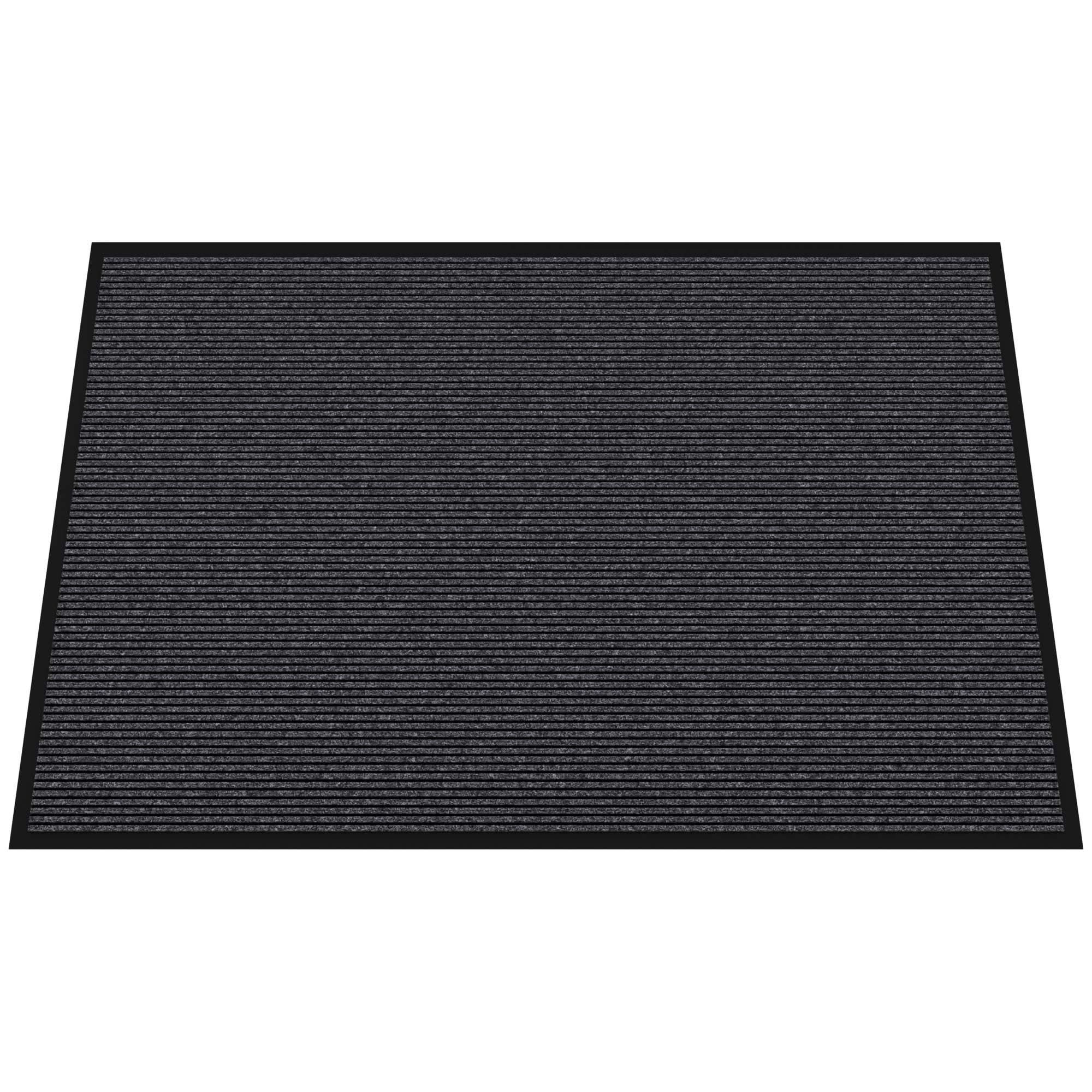 Naturei Heavy Duty Front Door Mats, Extra Large Outdoor Door Mat, Non Slip Rubber Door Mat for Entryway, Low Profile Commercial Door Mats, 72" x 48" Gray