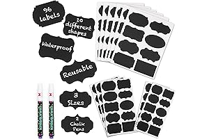 Chalkboard Label Stickers - Tidy Organization Simplified