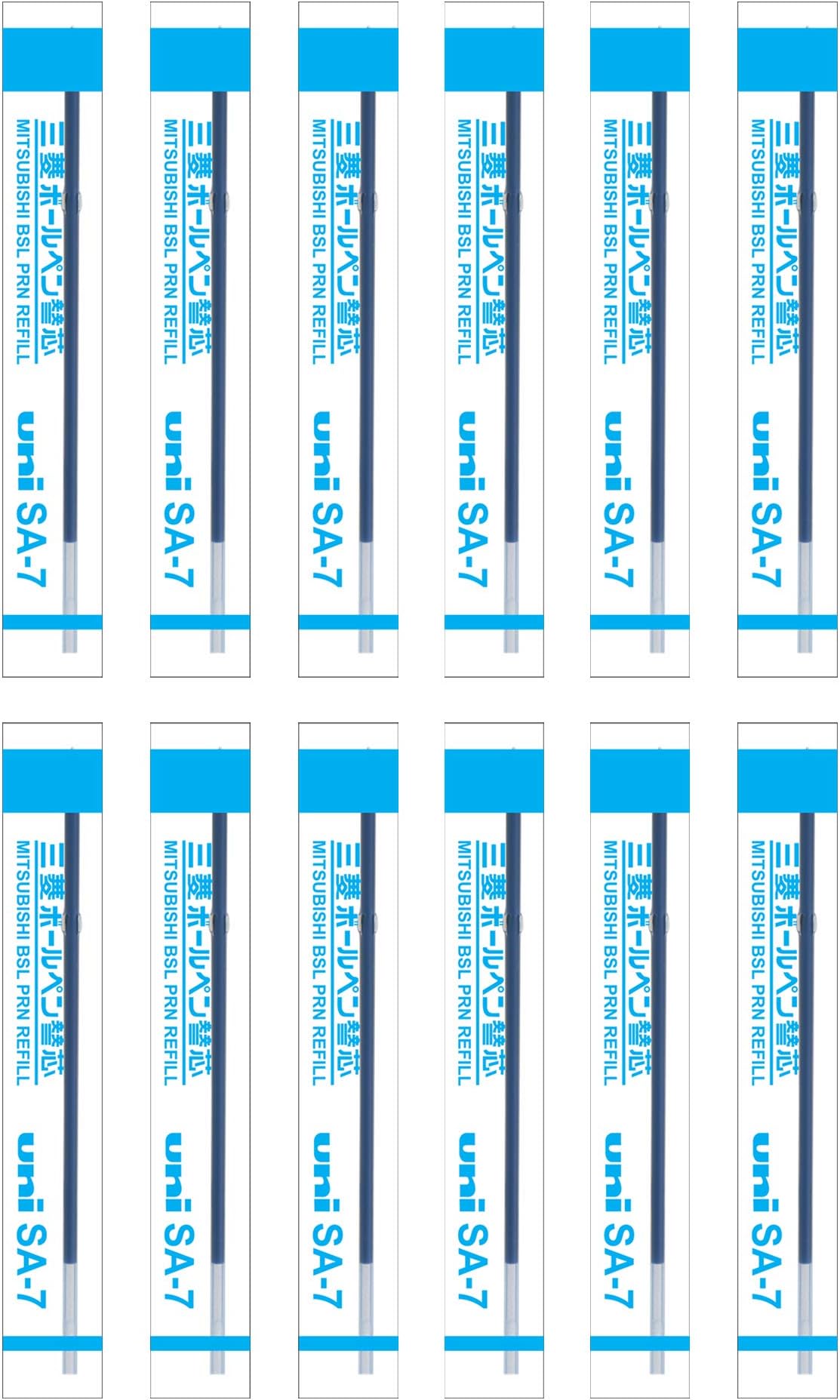 SA-7 Ball Pen Refill (0.7mm, Blue Ink), Pack of 12, Usable for SA-R