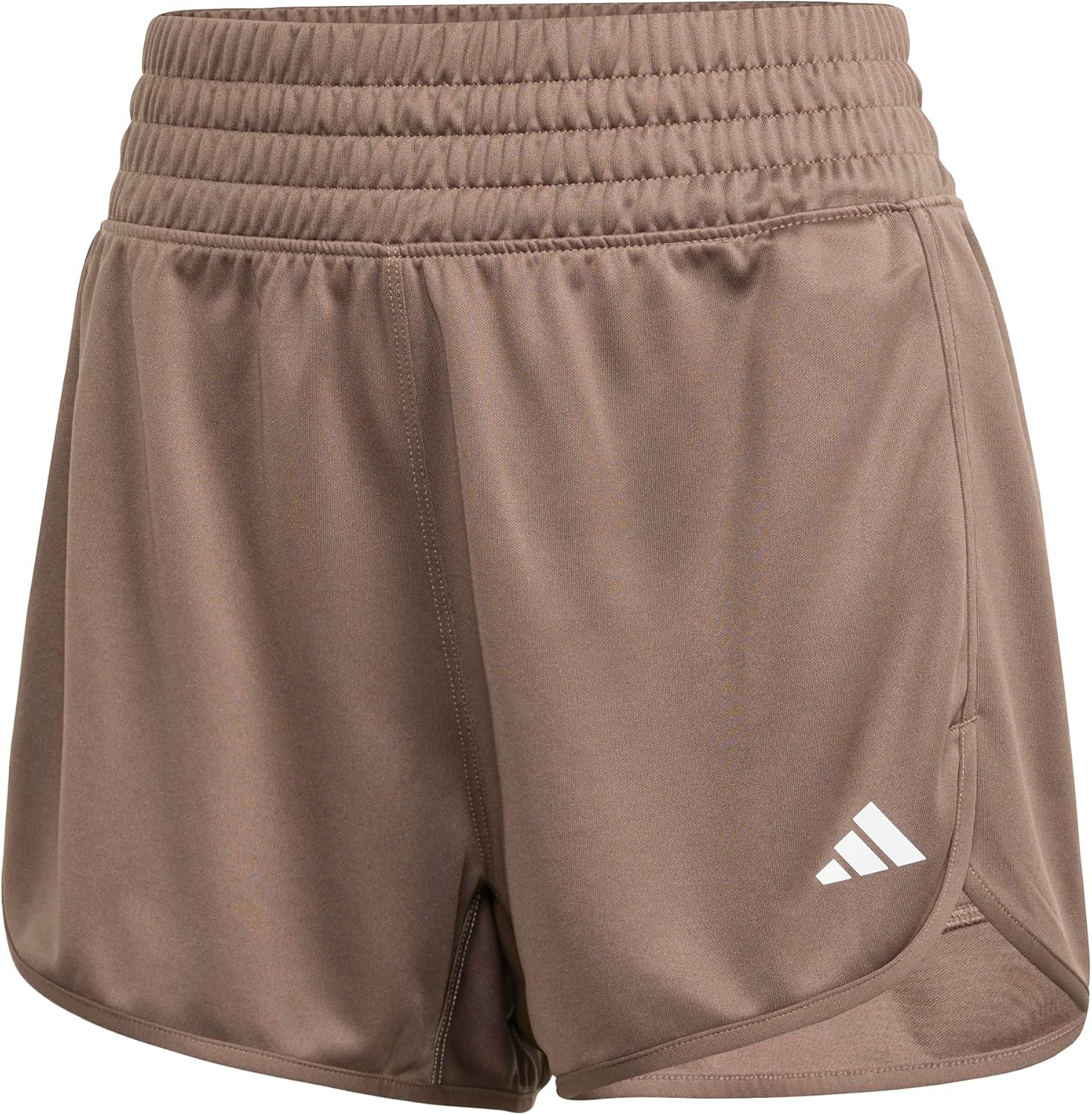 Adidas Womens Pacer Essentials Knit High-Rise Shorts - Image 7