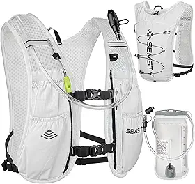 Colete de hidratação de corrida 5L, pacote de colete de corrida com bexiga de água de 1,5 L, mochila de água leve para caminhadas, corrida, ciclismo