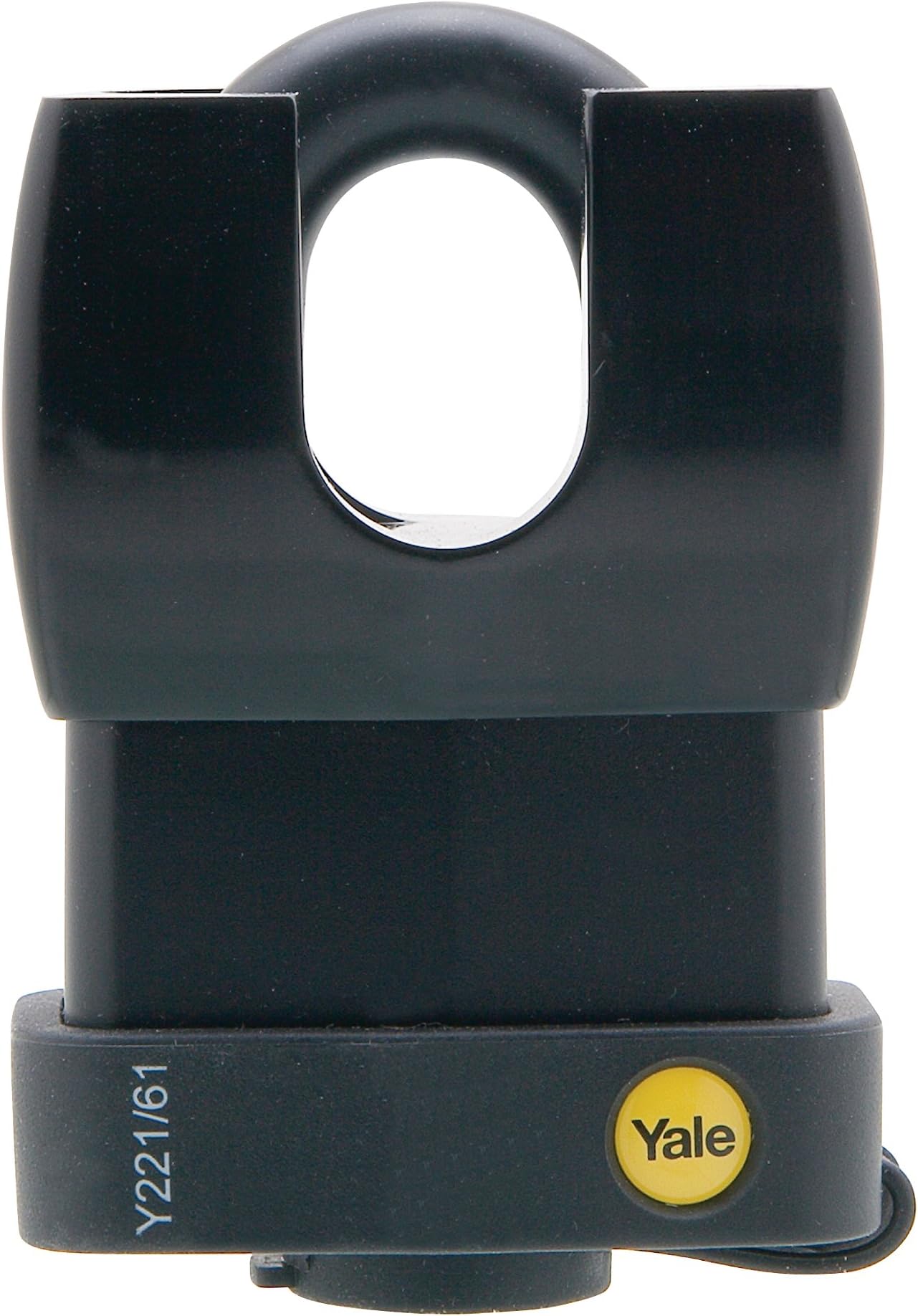 Yale Y221/61/130/1 Weatherproof Closed Shackle Padlock, 61mm, pack of 1, suitable for outdoor use