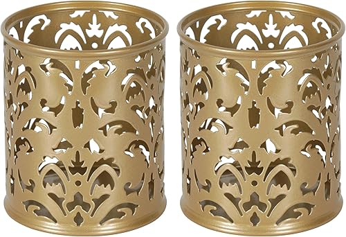 Miniatura 14 de EasyPAG Soporte para Bolígrafos Negro para Escritorio, Paquete de 2 Organizadores Redondos para Lápices, Soporte para Cepillos para Tocador