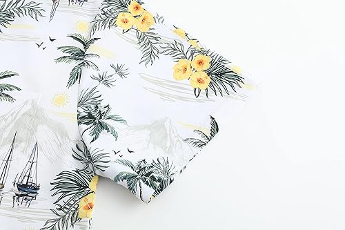 Miniatura 5 de Nosirhoc Camisa hawaiana para hombre, camisas casuales con botones, camisas de playa para hombre, camisas hawaianas
