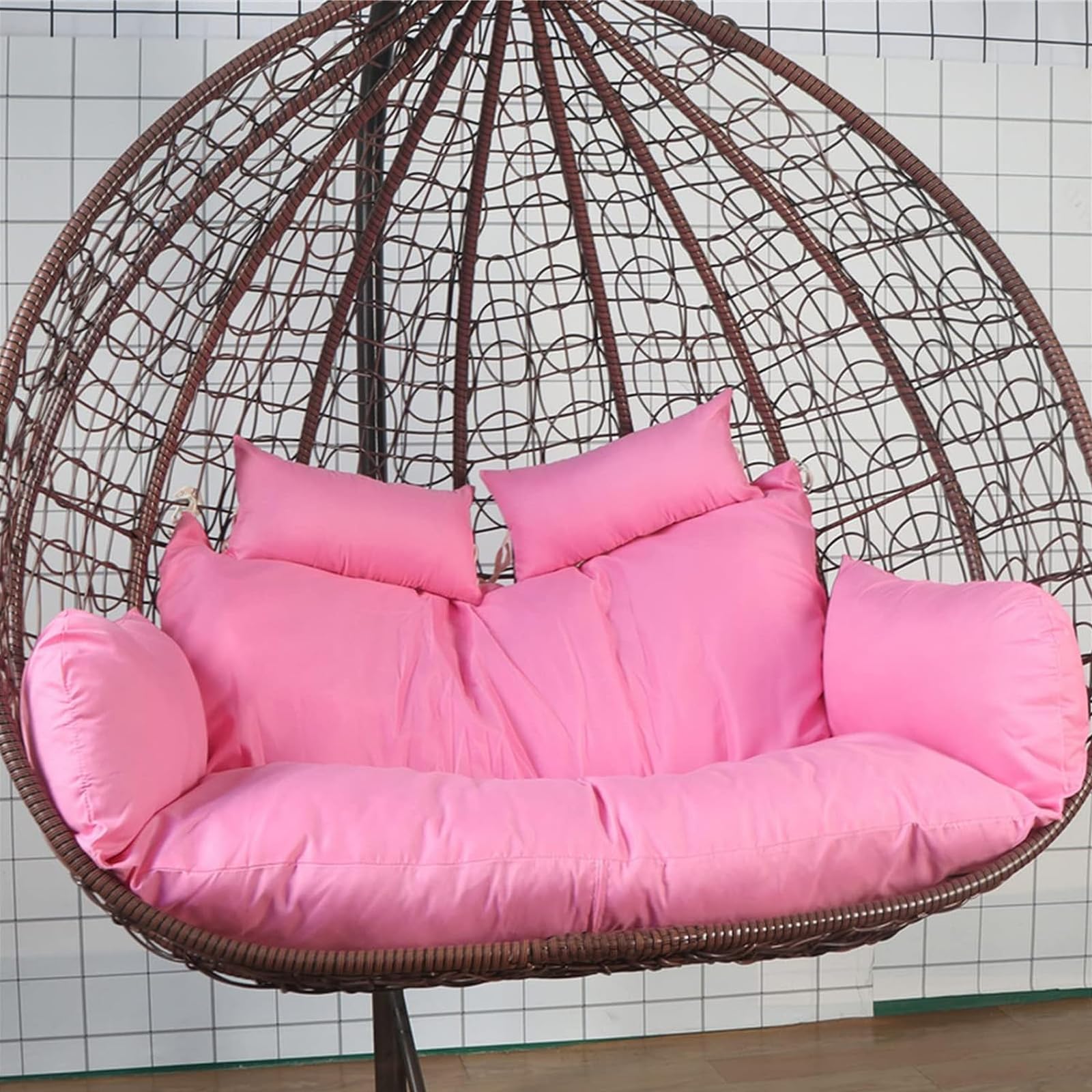 Silla de huevo gruesa de repuesto columpio exterior 2 personas