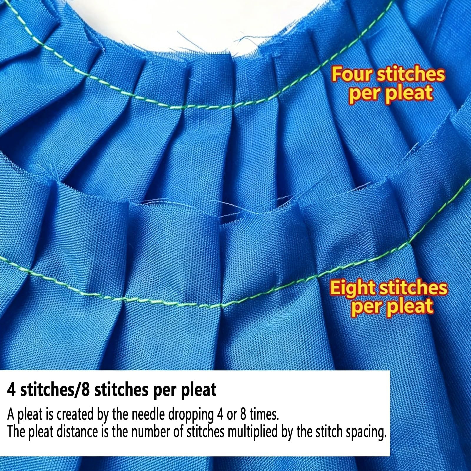 Prensatelas ajustable, plisado resistente para hacer volantes uniformes, se adapta a máquinas industriales de cama plana, opciones de 1 y 4/8 puntadas