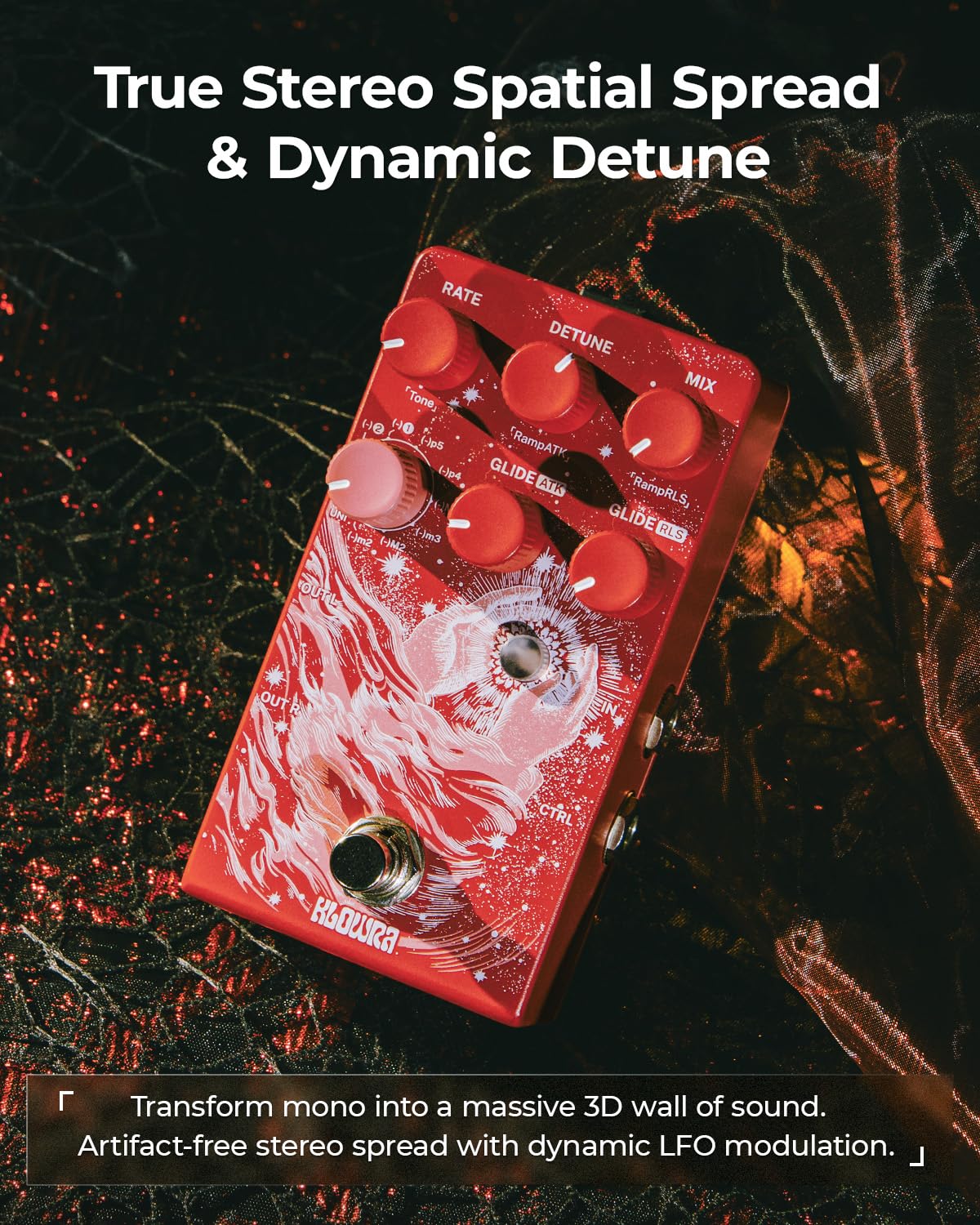 Amazon.com: Klowra Vein Polyphonic Pitch Shifter Guitar Pedal
