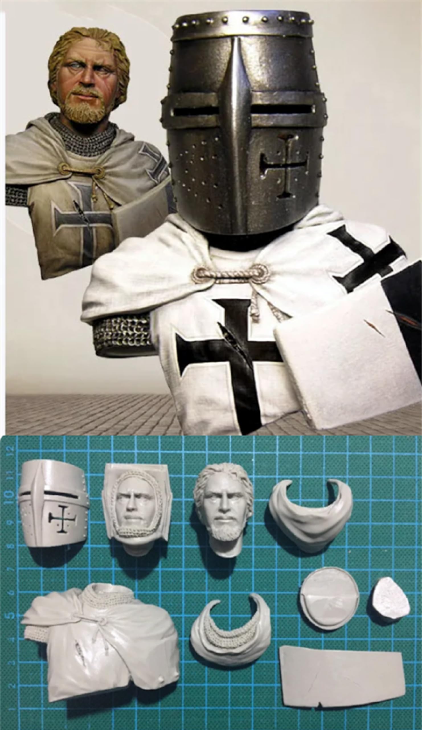 Amazon | FCBEL 1/10古代ゲルマンドイツ騎士団の樹脂キャラクター