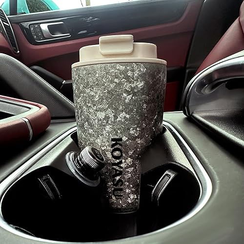 Vista 6 de KOYASU Ti-Zen - Taza de café de viaje de titanio, vaso aislado ultraligero de 12 onzas, equipo EDC de primera calidad y accesorios tácticos, taza