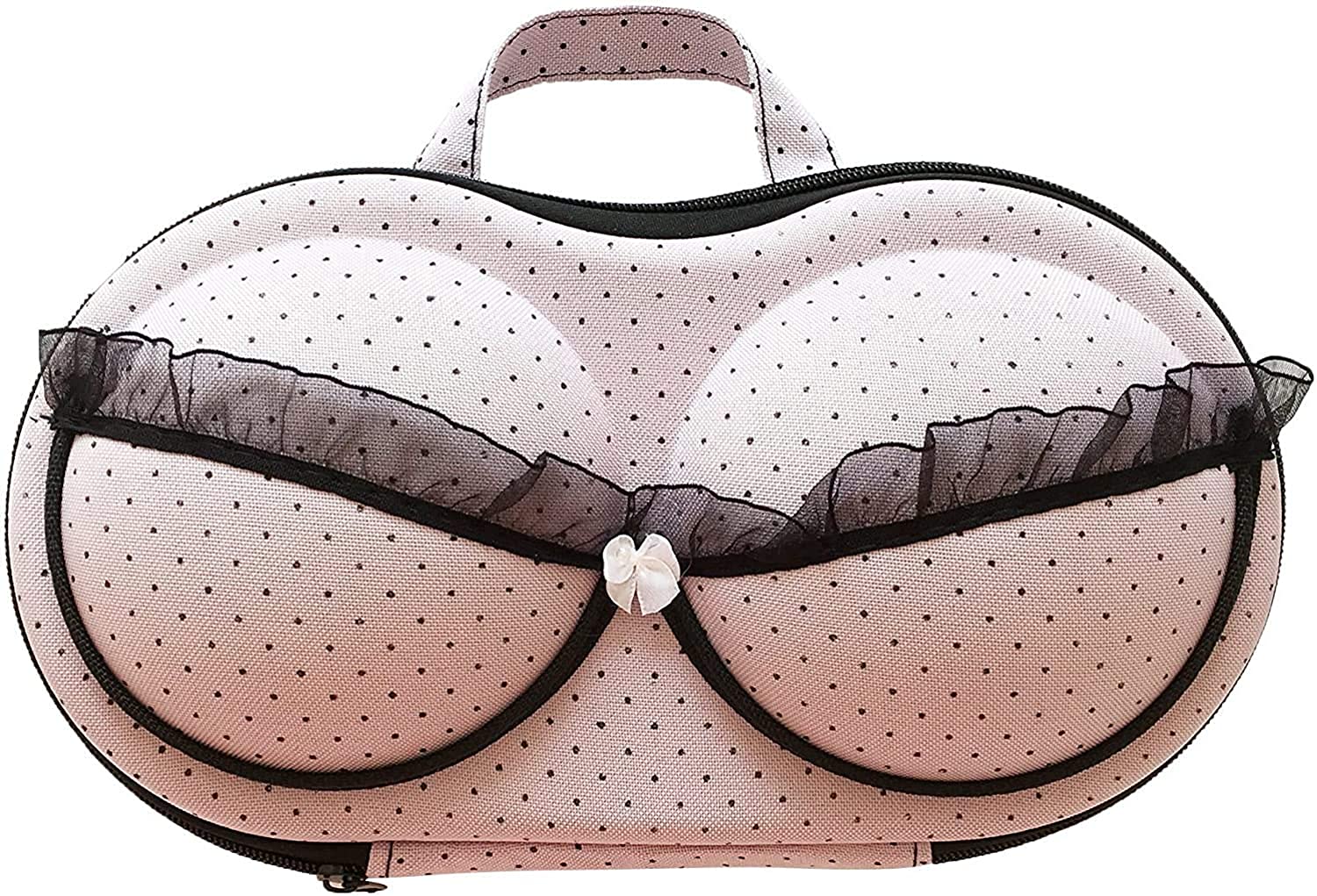 Bra Travel Case and Protector - Crush-Free Lingerie Organizer - Underwear Storage Case – Undergarment Travel Case Women - Lingerie Organizing Bag (Multicolour)