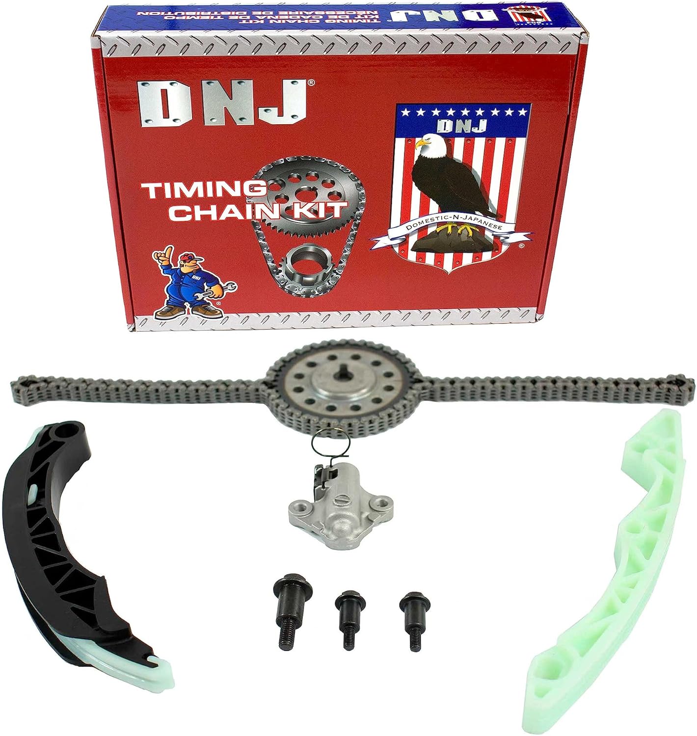 DNJ TK4365 Timing Chain Kit for 2014-2018 Mitsubishi Mirage Mirage G4 1.2L L3 12V DOHC 1193cc
