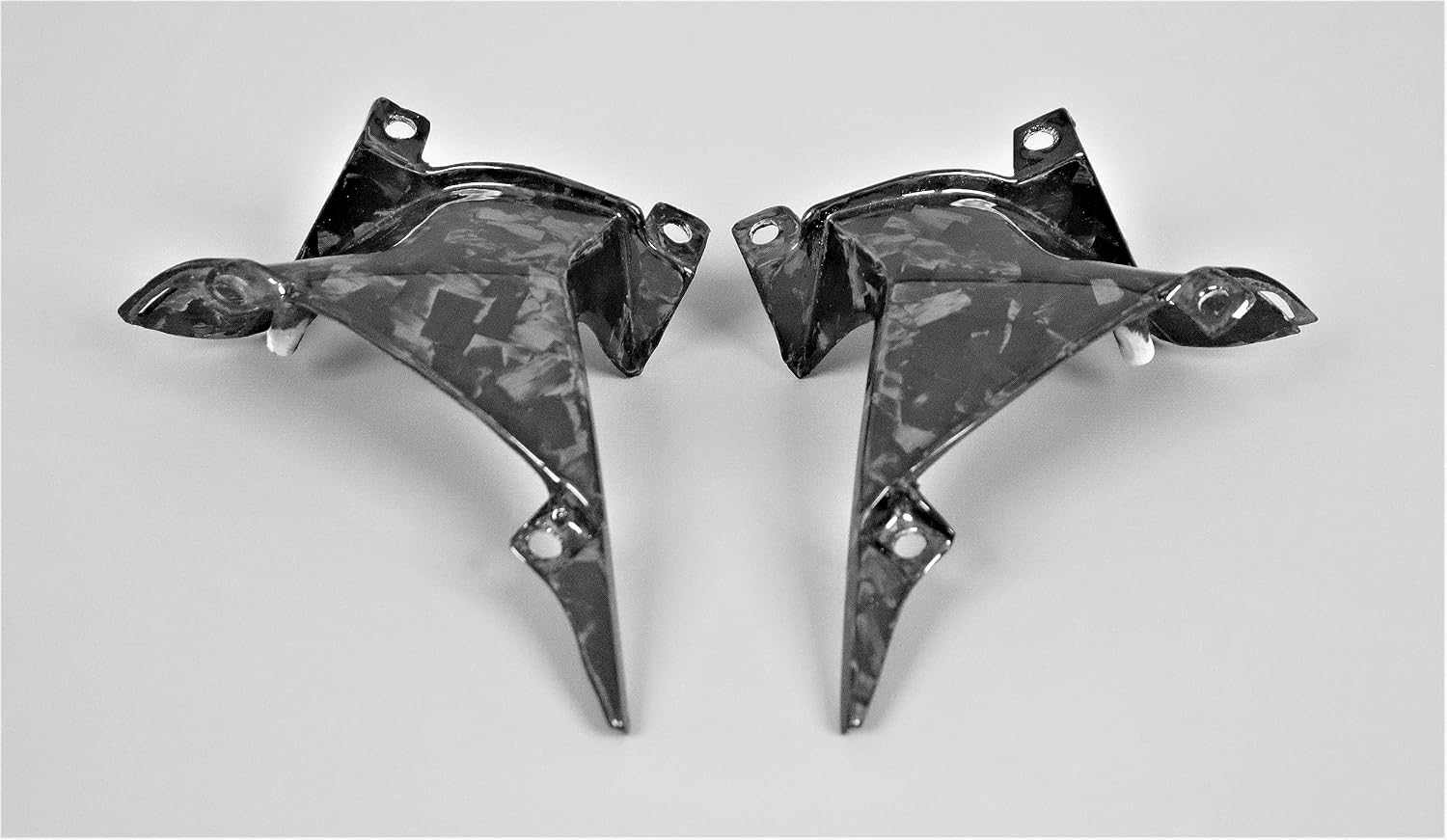 Carbon Fiber Side Panels for Honda CBR600RR 2007-2012 (Forged Weave - Gloss)