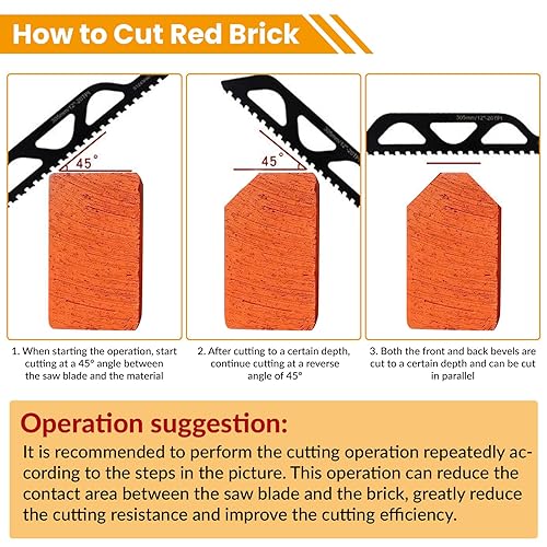 Miniatura 7 de AOBOPLE Hoja de sierra recíproca, hoja de sierra recíproca de corte recíproco de 12 pulgadas y 18 pulgadas, 2 dientes TPI con punta de TPI, hojas de