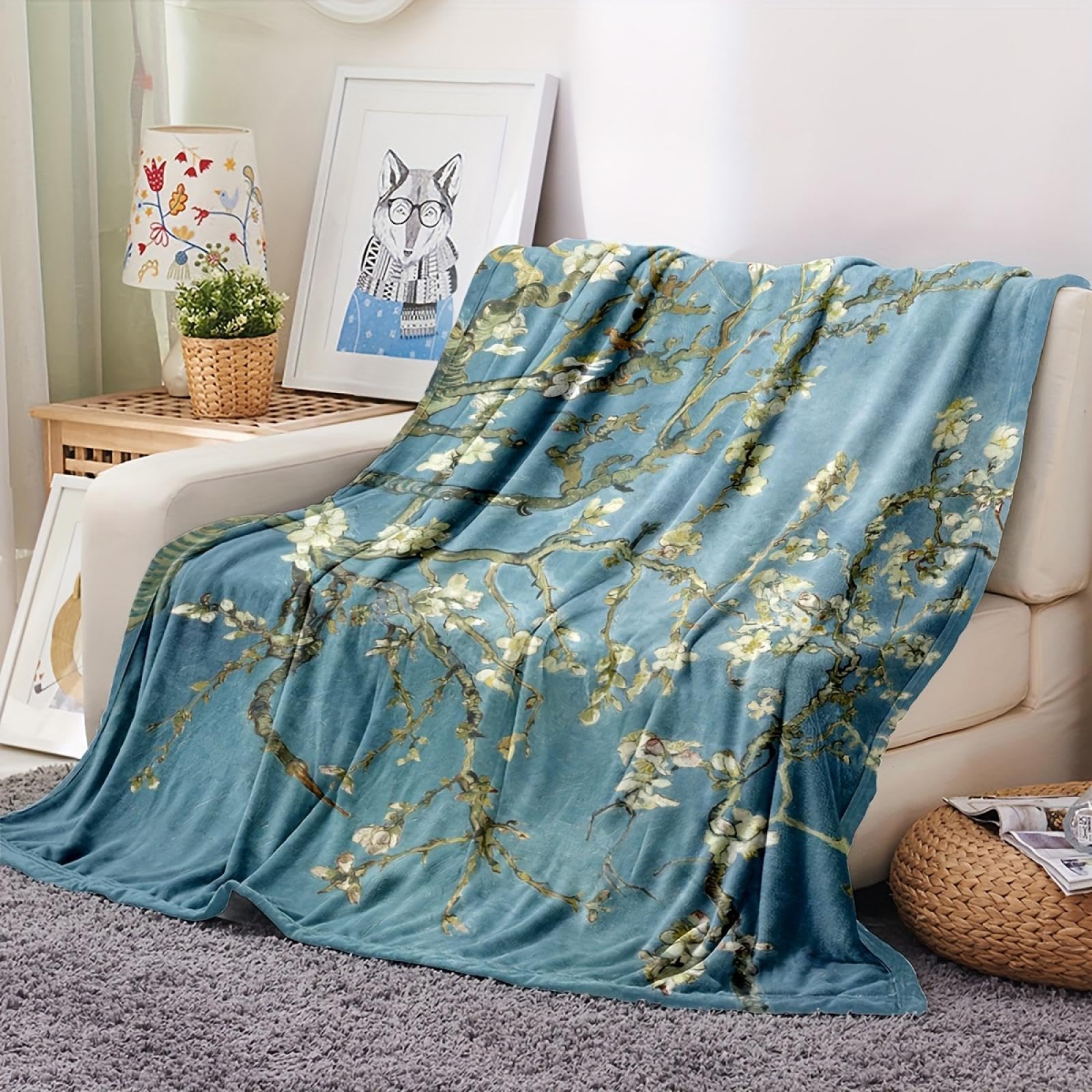 Couverture en flanelle chaude contre le froid au lit et au bureau