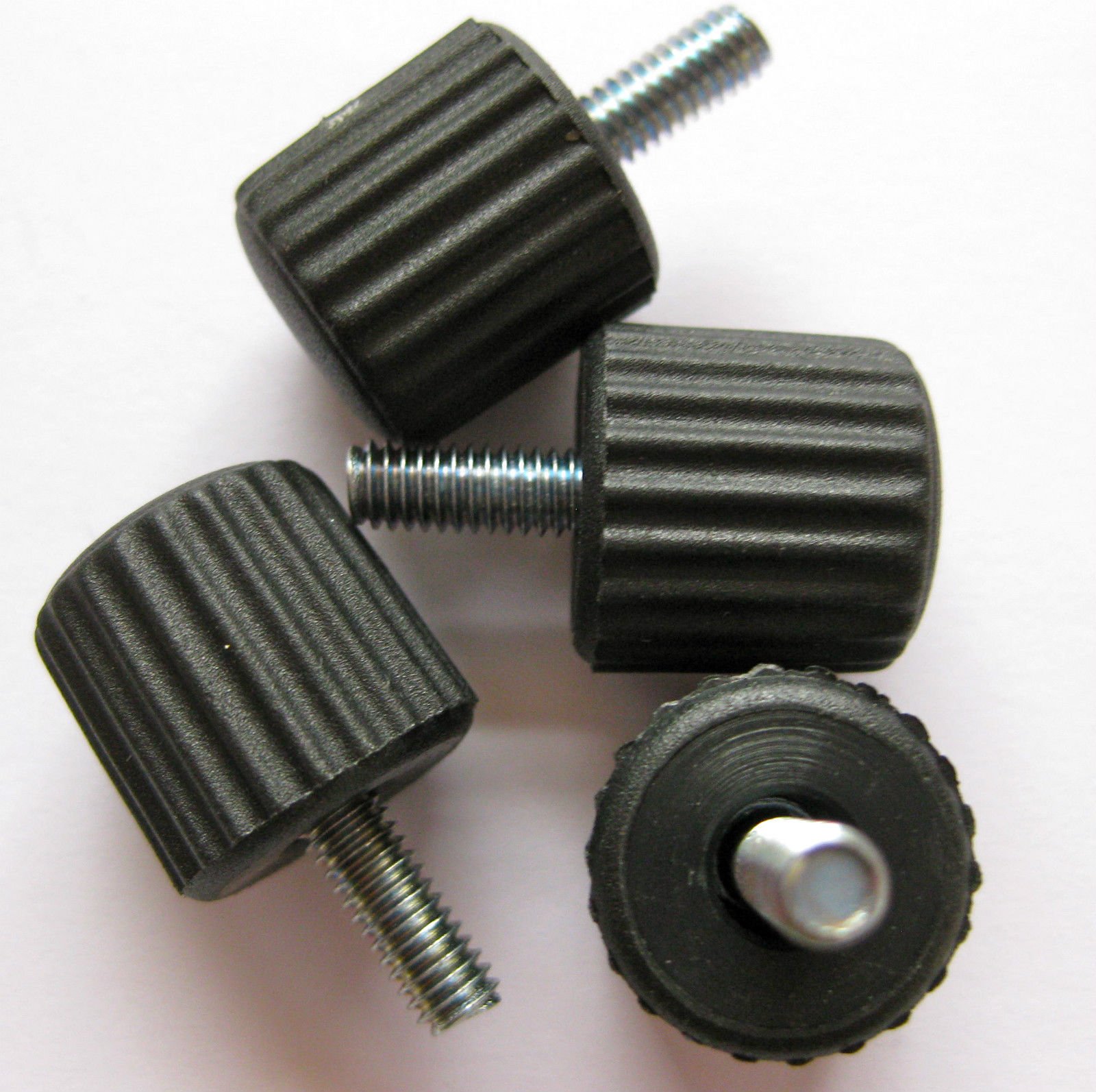Ren Black 2 X Thumbscrews M6 X 15Mm Thumbscrew Nut Bolt Router Jig Saw Drill Audio Camera
