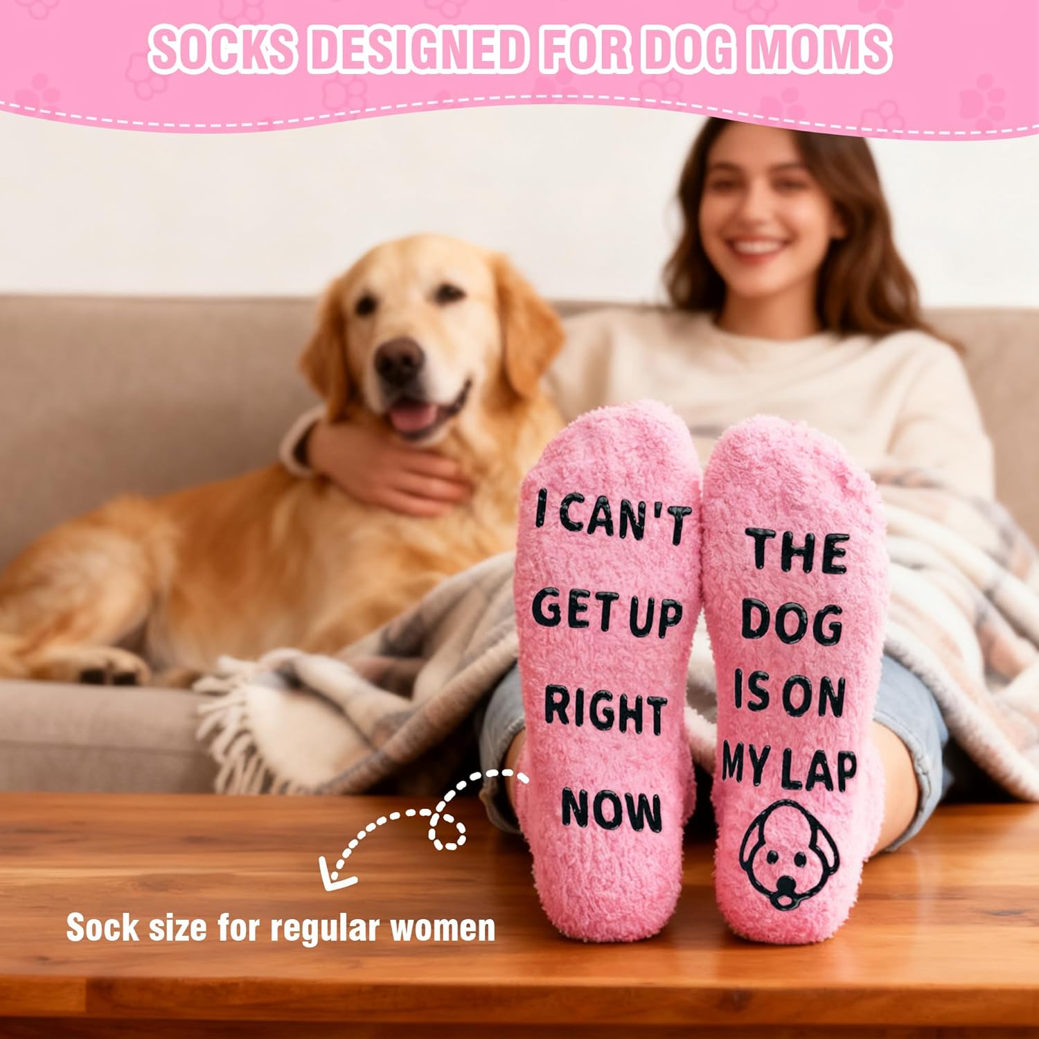 Dog Mom Dog Lover Gifts for Women, 16oz Tumbler Set with Makeup Bag Necklace Keychain Socks Gift Box Mothers Day Christmas Gift for Mom Daughter Friends - Image 5