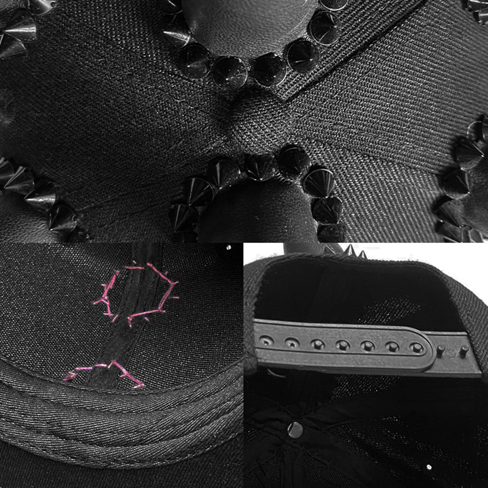 Cappello da baseball regolabile per donne e uomini a tesa lunga Spikes cappello Street Dance Hiphop Caps popolare cappello da sole per attività all'aperto