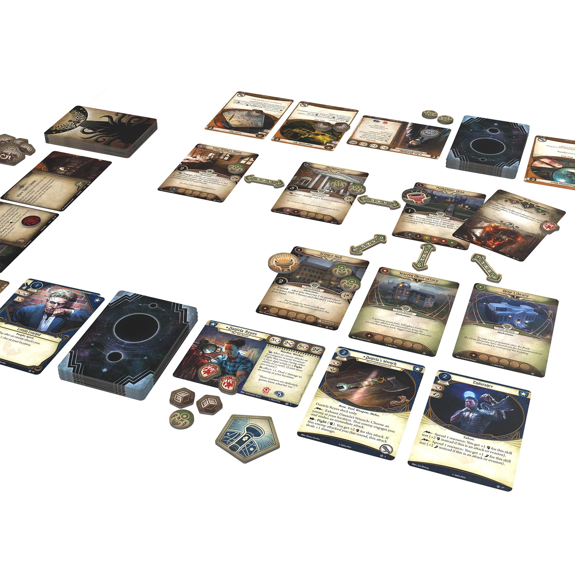 Asmodee Arkham Horror: Gra karciana - Chapter Two Core Set - Kooperacyjna gra karciana od 14 lat - 1 do 4 graczy - 45-180 minut czasu gry