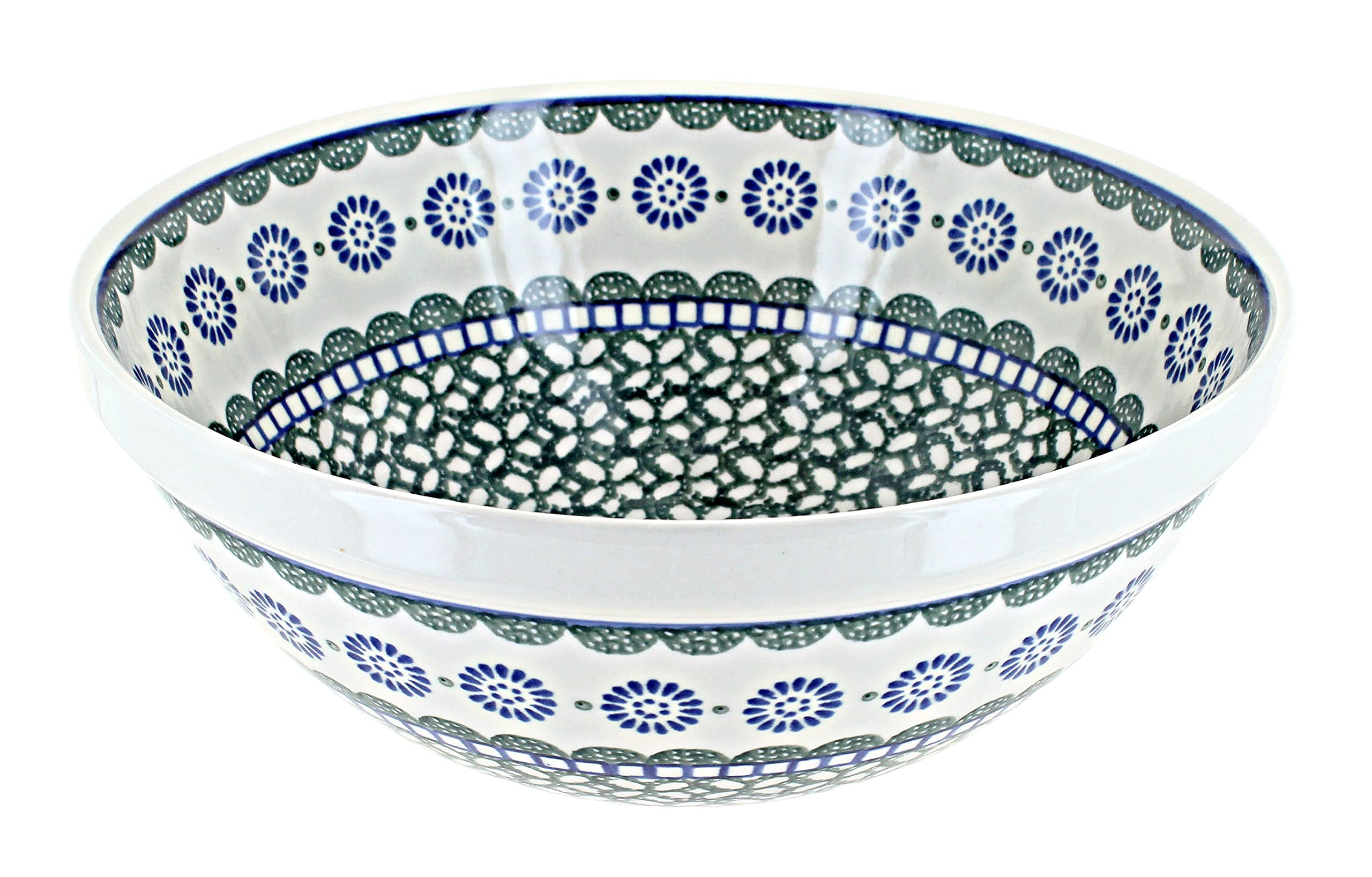 Blue Rose Polish Pottery Maia Medium Serving Bowl