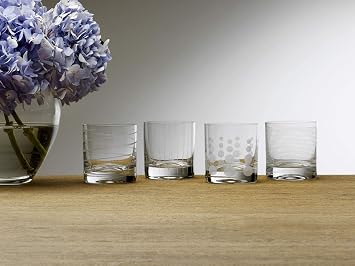 Mikasa Cheers Double Old Fashioned Glass, 12.75-Ounce, Set of 4