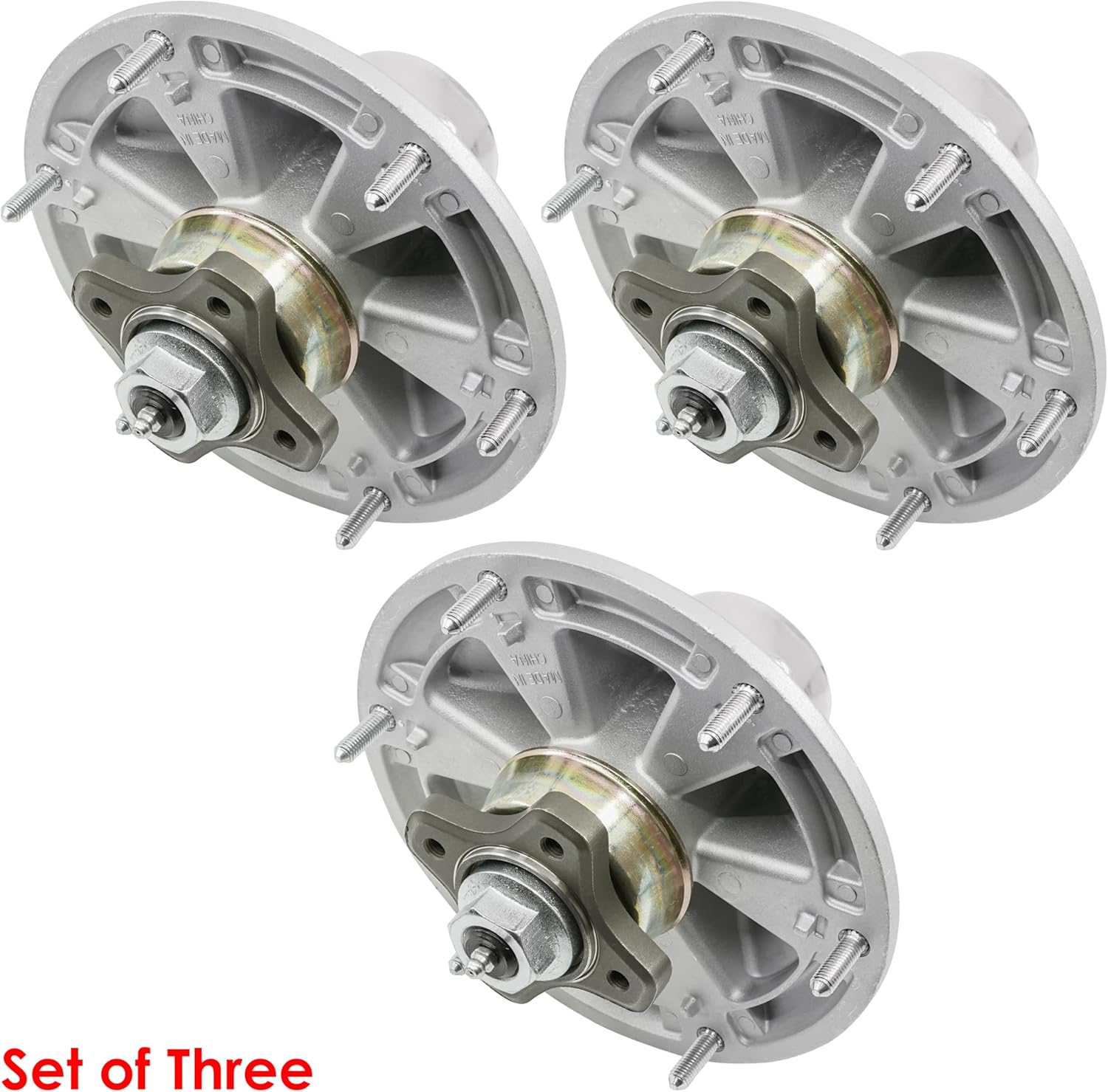 Caltric 3 Spindle Assembly with Bolt Compatible with John Deere Z945M Z950M Z950R Z955M Z955R Z960M Z960R