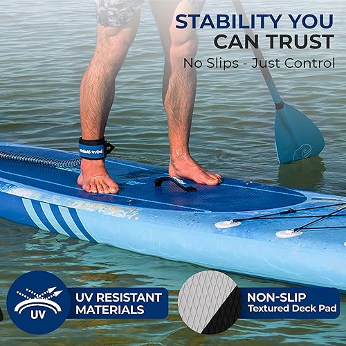 Miniatura 4 de SereneLife Tabla de Paddle Inflable de Pie con Accesorios Premium de SUP  Diseño Amplio y Estable con Almohadilla de Cubierta Antideslizante de EVA