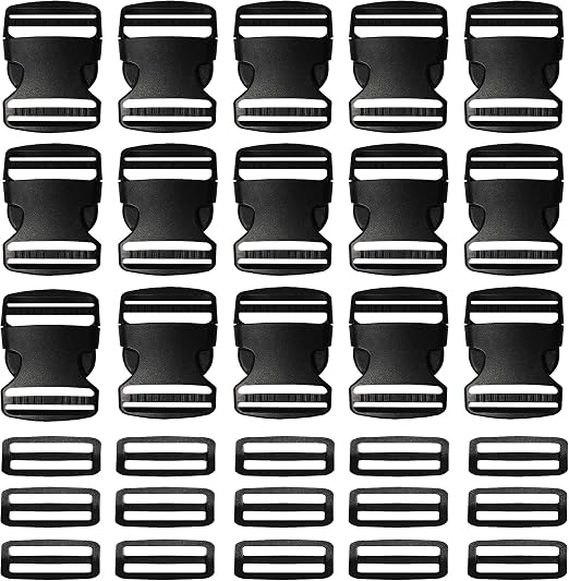 HUAZIZ 60 pièces Boucles en Plastiques pour Sangle 10 mm, Boucle Plastique Latéra Noir Clip Fermoir pour Sangle, Accessoires de Sac à Dos, Tente, Sac à Dos Enfant, Collier de Chien HUAZIZ 60 pièces Boucles en Plastiques pour Sangle 10 mm, Boucle Plastique Latéra Noir Clip Fermoir pour Sangle, Accessoires de Sac à Dos, Tente, Sac à Dos Enfant, Collier de Chien