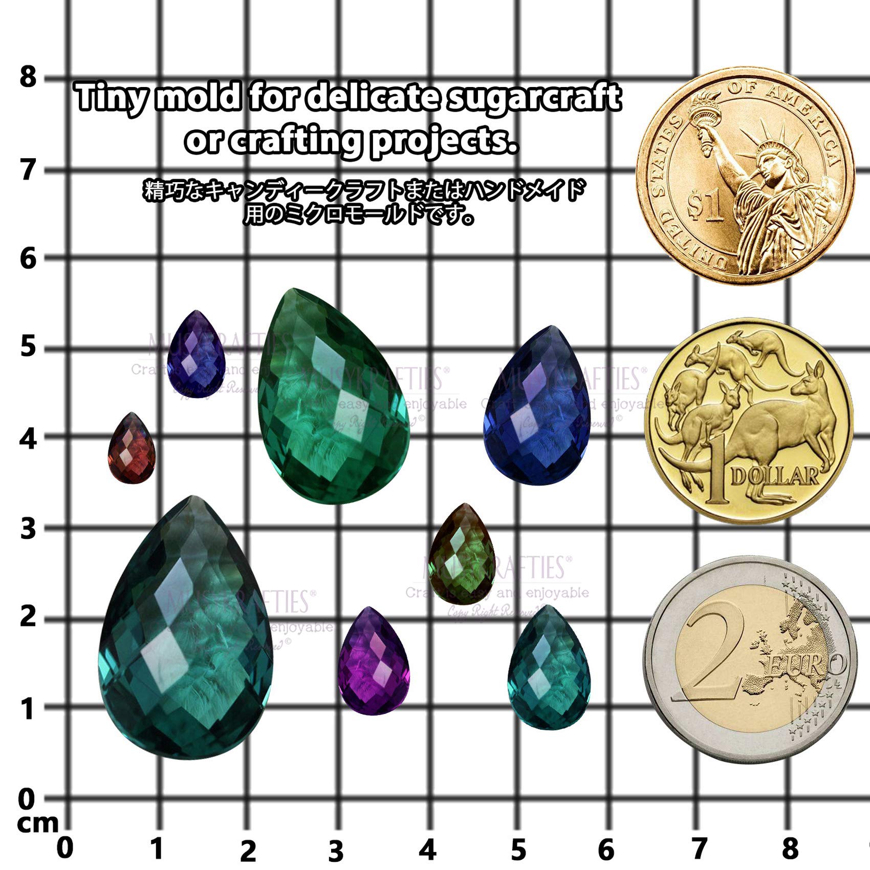 Musykrafties Druse Agate Époxy Résine Silicone Moules Ensemble Bijoux Kits Pour Géode Cabochon Pierre Précieuse Collier Pendentif Boucles D'oreilles Bracelet Breloque 33 Formes 0.35-1.65inch