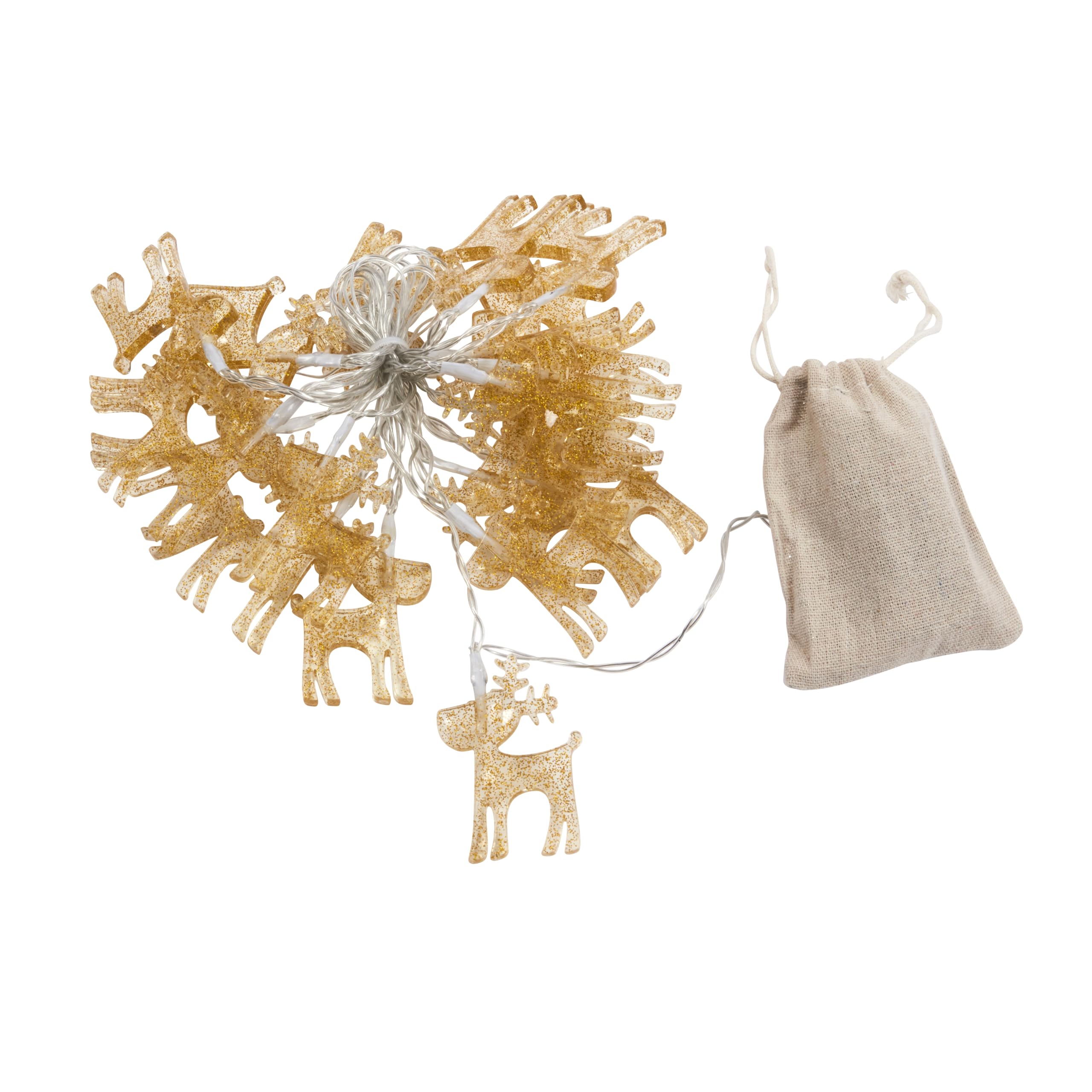 Smart Garden Christmas Sparkle Deer String Lights Set of 20, Warm White LEDs, Indoor Use, 2.8 Metre, Christmas Decoration - Image 3