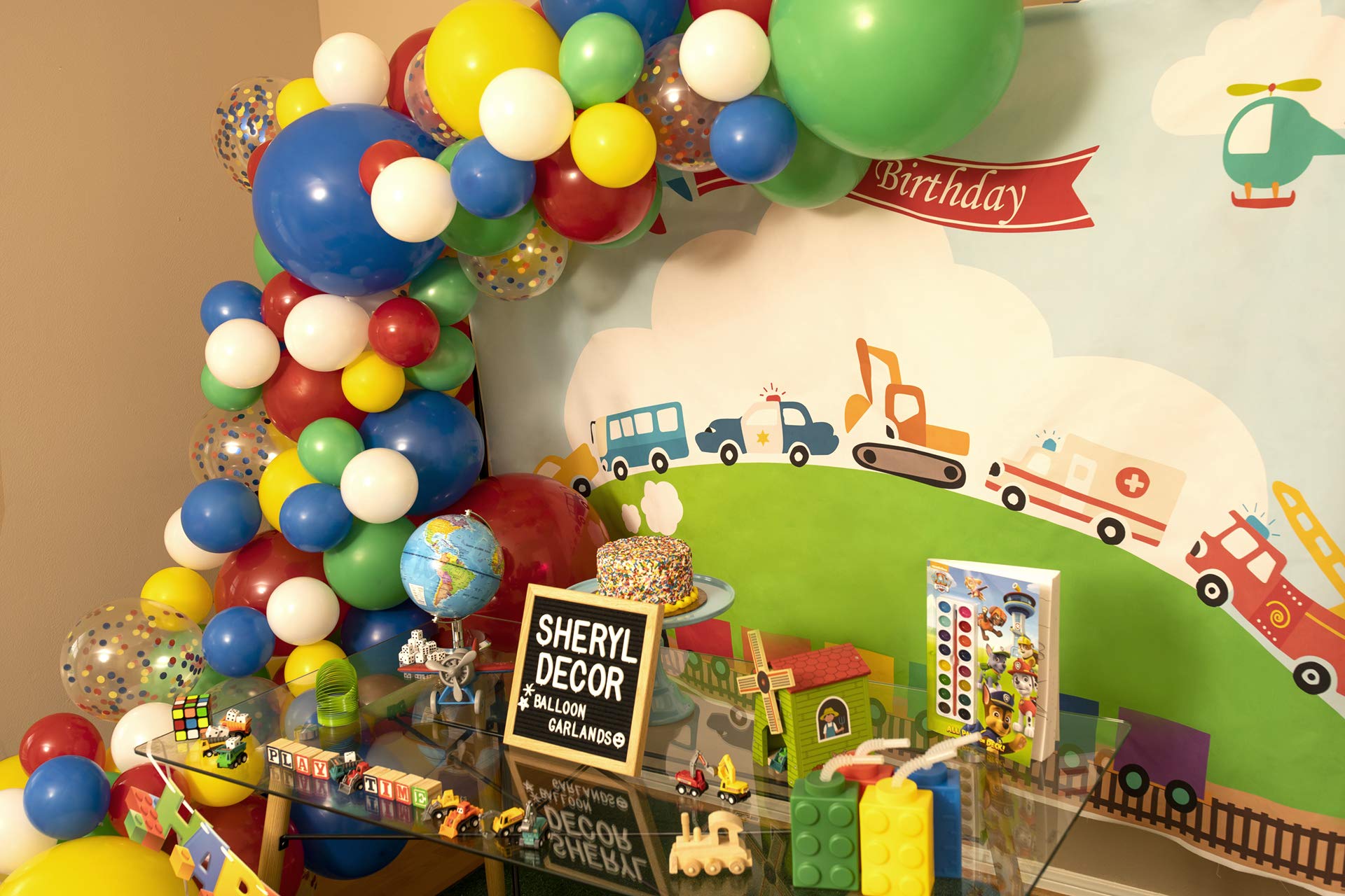 Buy 115pc, 3 Sizes – Boy Birthday Balloon Arch Kit & Red Balloon ...