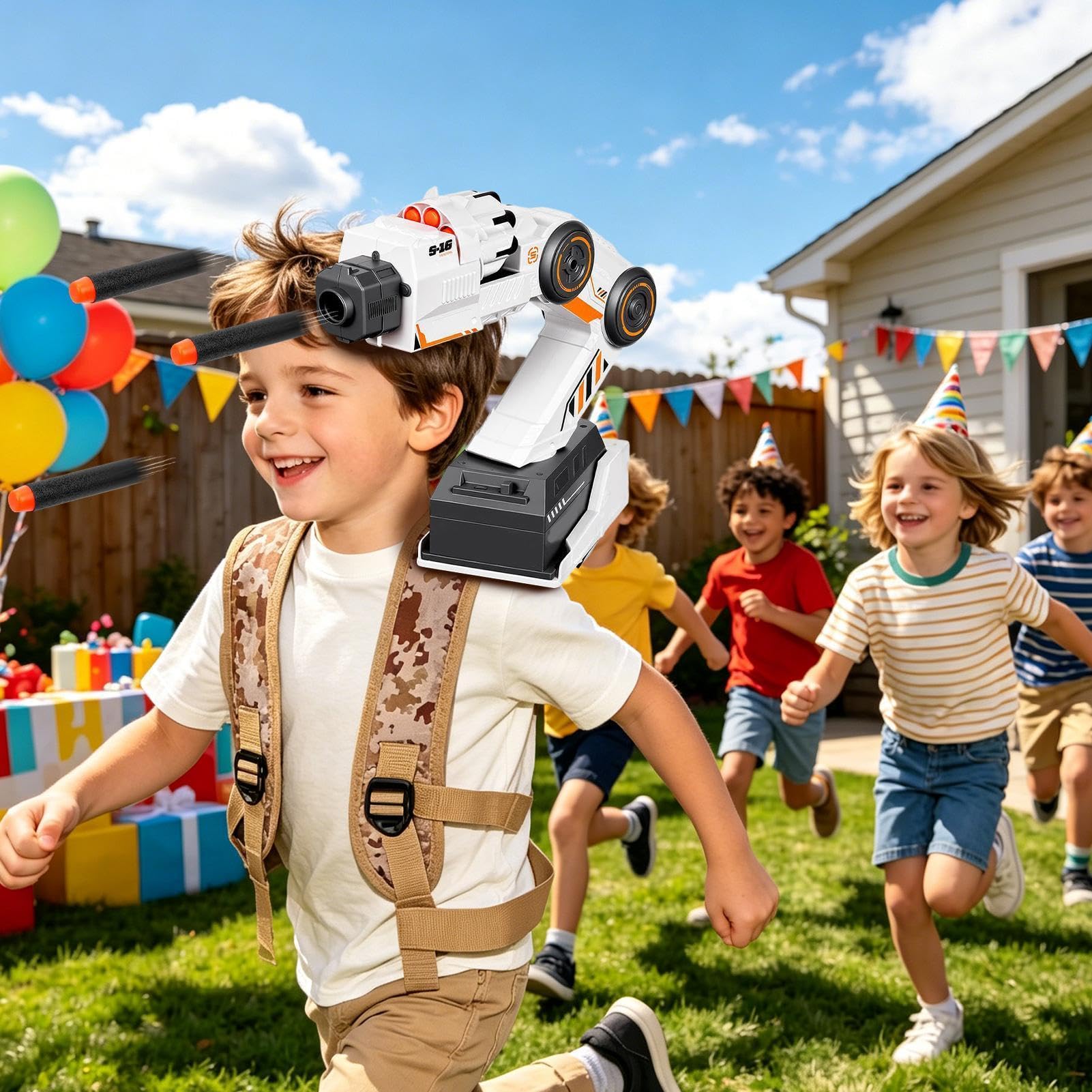 Schultermontiertes Roboter-Spielzeug Mit verstellbarer Weste, ergonomischer | Intelligentes Roboterarm-Spielzeug Für Und Mädchen Ab 8 Jahren, Haus Park Garten Outdoor-Aktivitäten