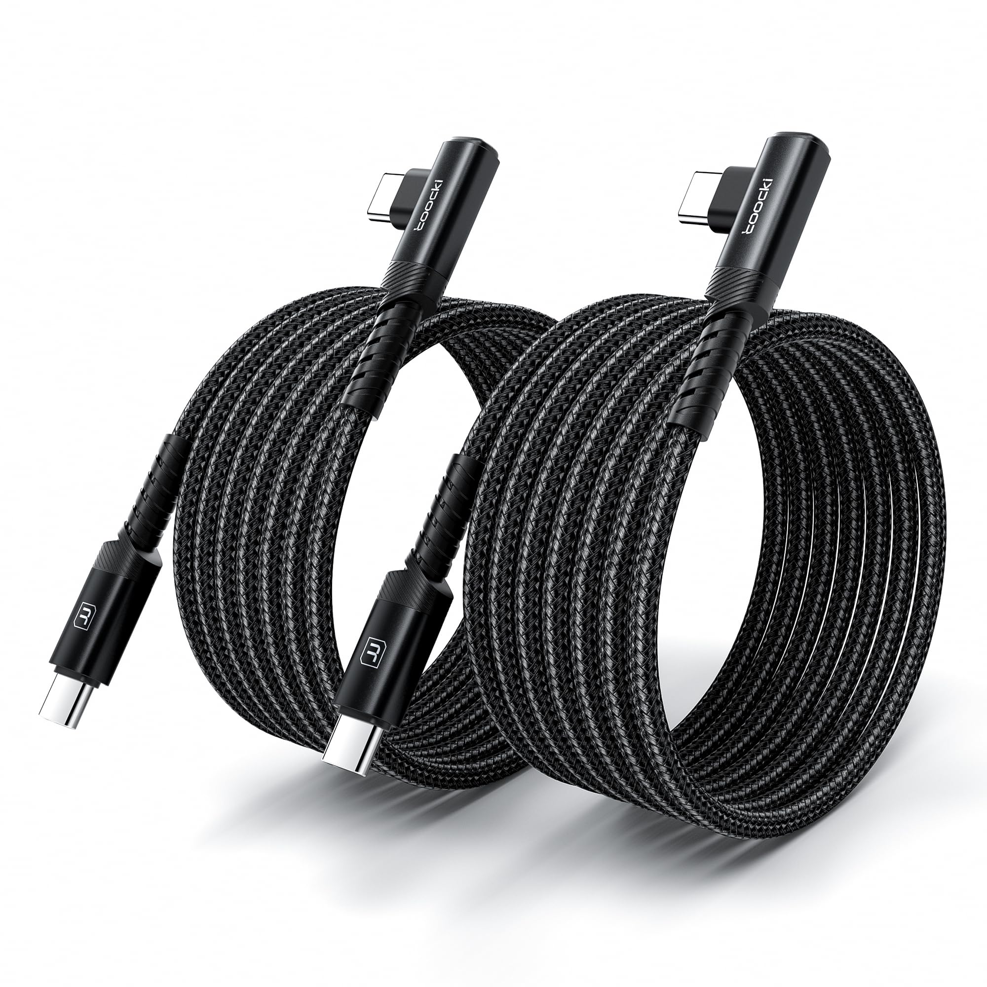 toocki USB C Kabel 60W [2 Stück] [2M+2M] PD 3.0 Schnellladekabel, Nylon Ladekabel für iPhone 17 Pro Max, Samsung Galaxy S24 S23 S22 Note 20, iPad Pro Air Mini, MacBook, Pixel