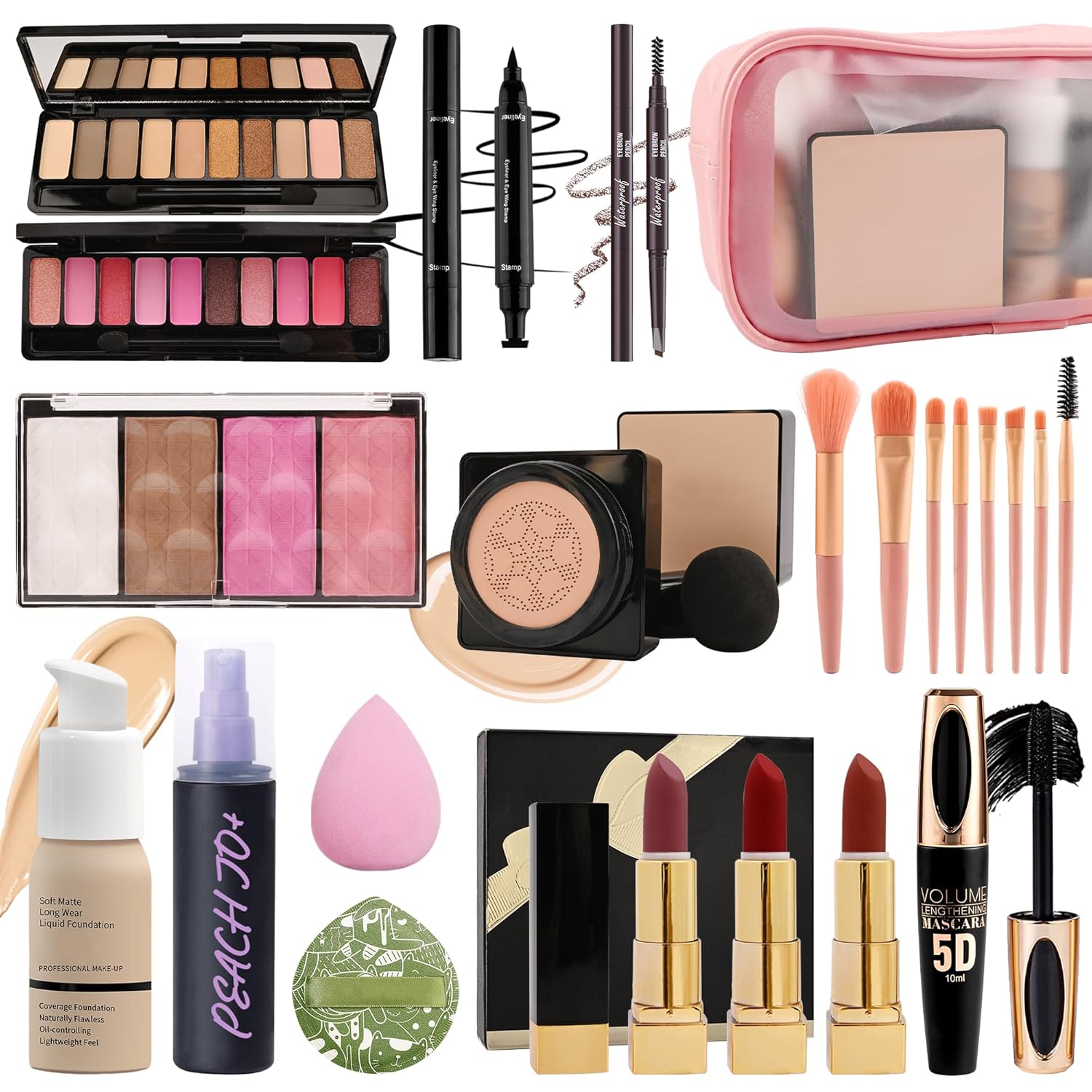 All In One Multipurpose Makeup Kit for Women,Travel Kuwait Ubuy