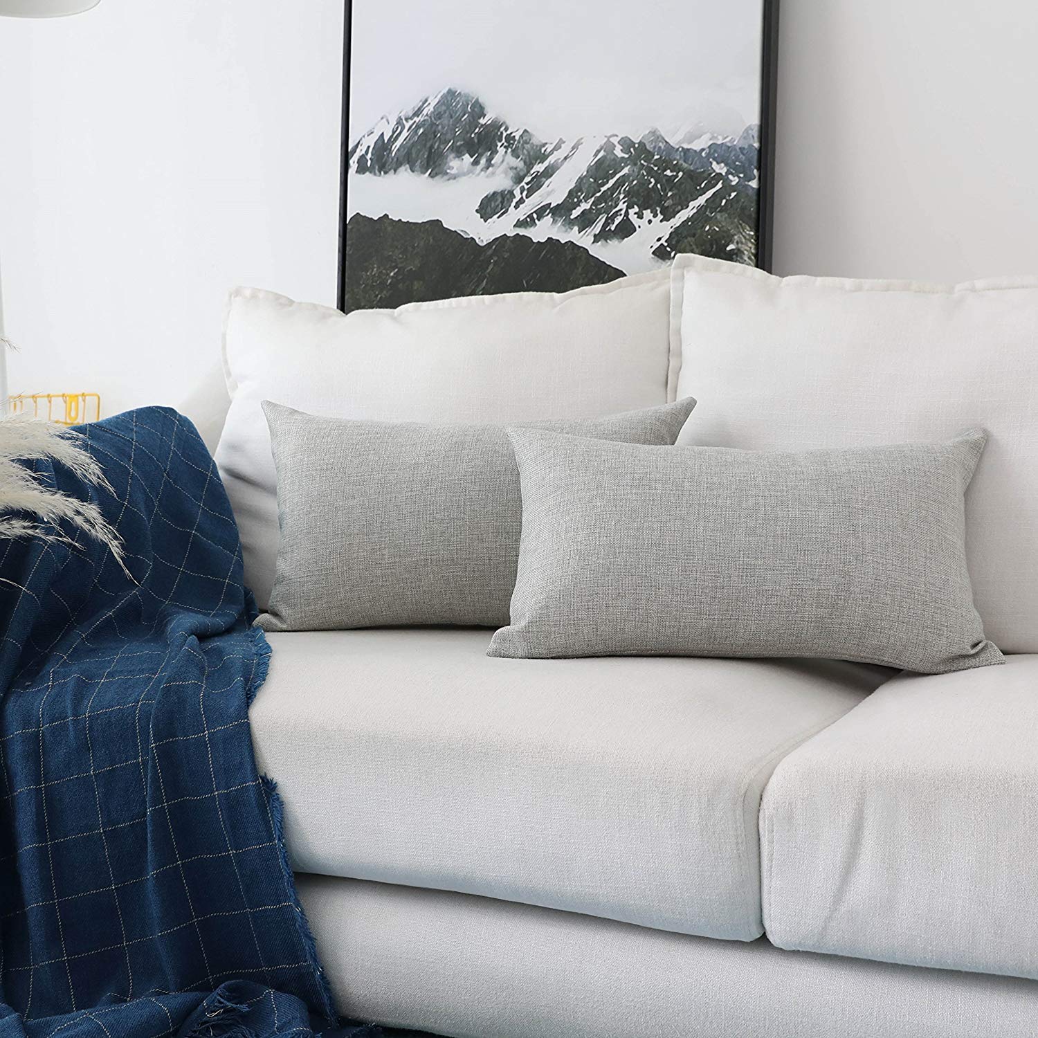 Jute Cushion Cover - Modern Boho Pillow -9