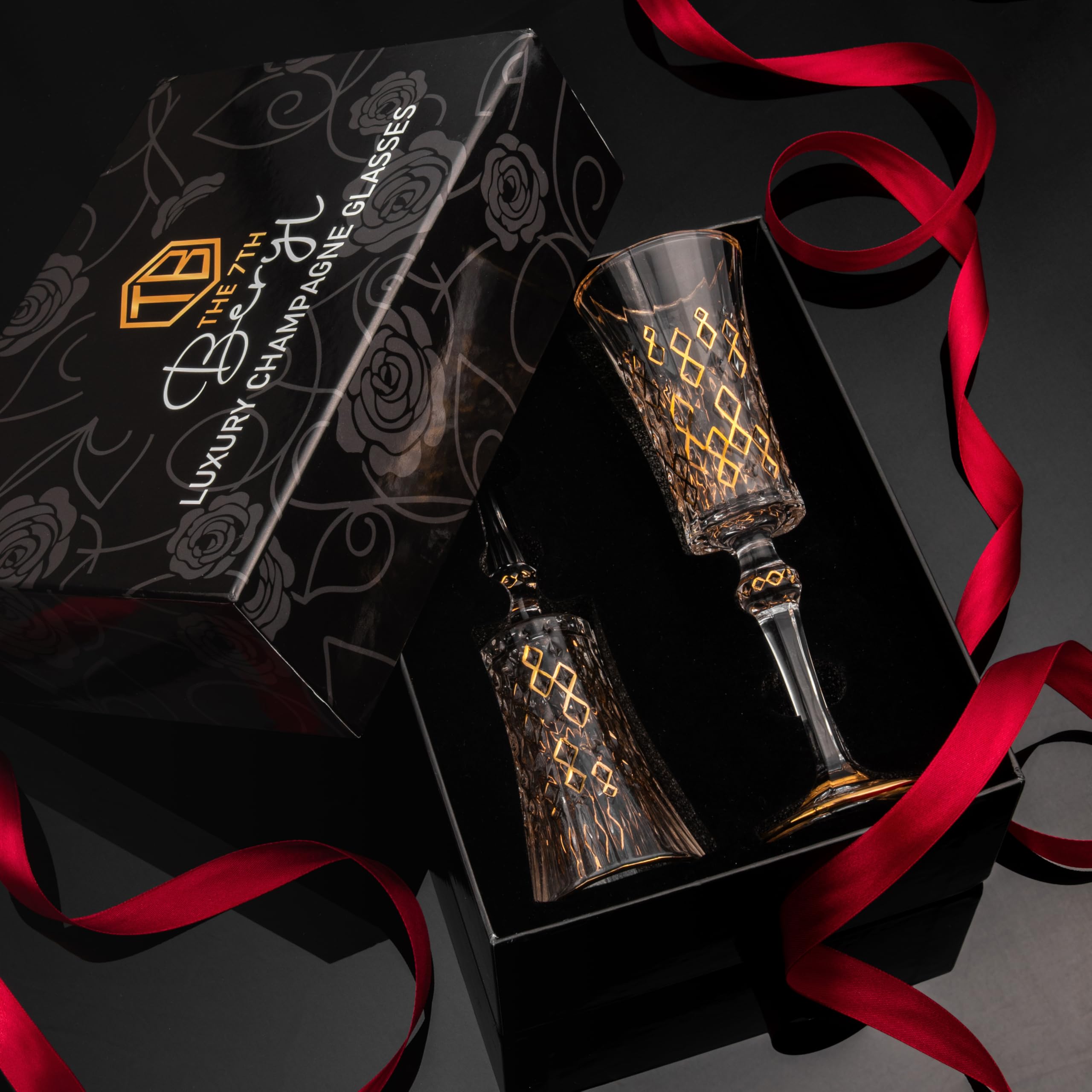 Luxury Champagne Glasses - Set of 2 -2