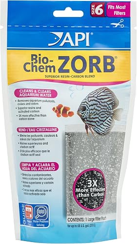 API BIO-CHEM ZORB SIZE 6 Aquarium Canister Filter Filtration Pouch 1-Count Bag