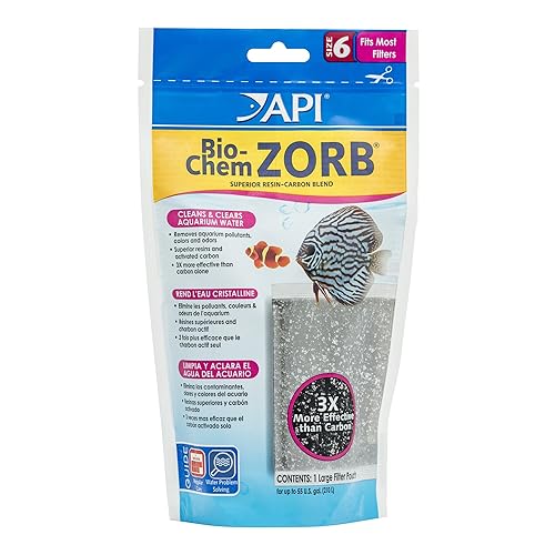 API BIO-CHEM ZORB - Bolsa de filtración para filtro de acuario, tamaño 6, bolsa de 1 unidad