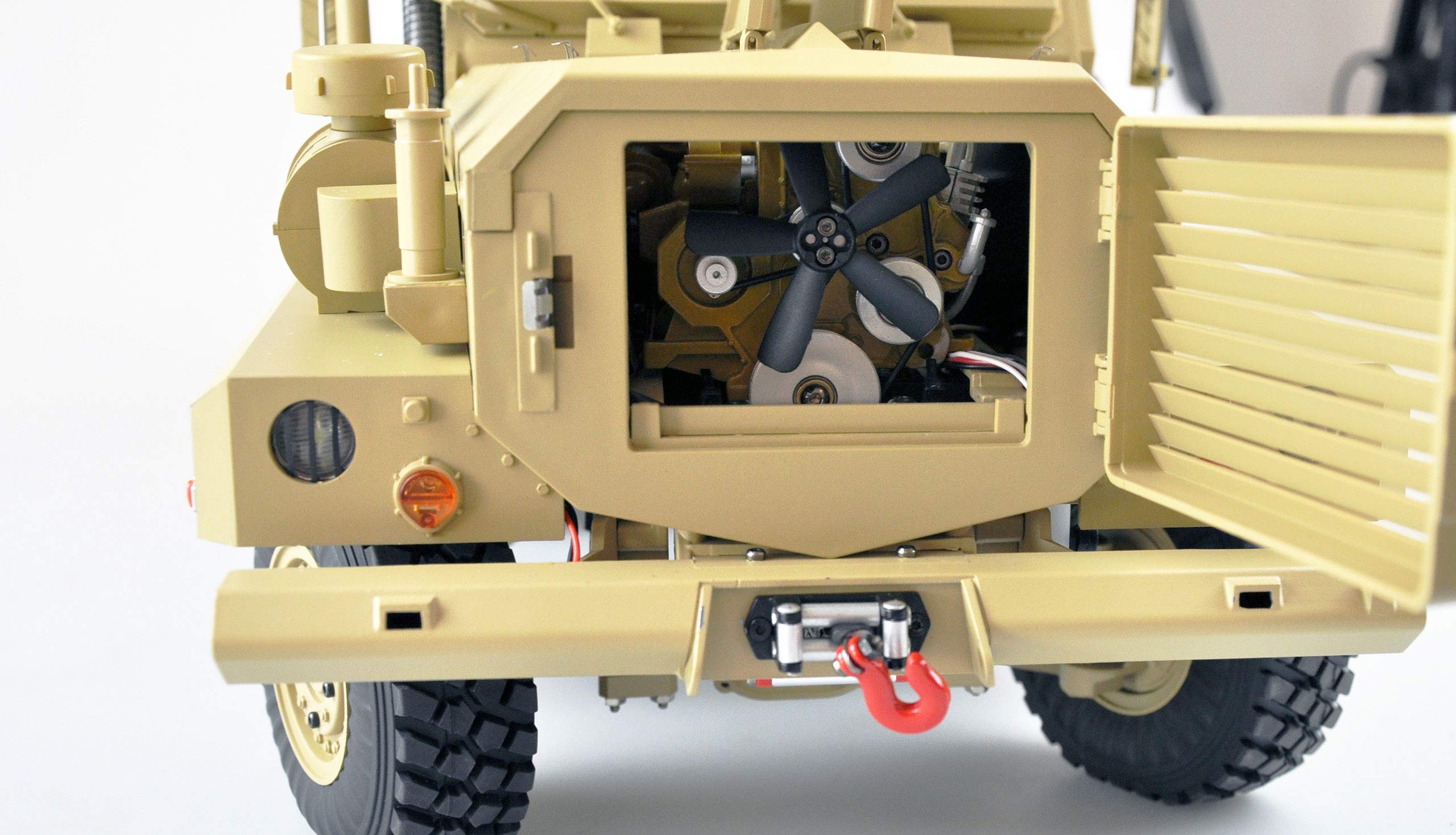 Amewi 22428 amerykański pojazd wojskowy MRAP 6x6 1:12 RTR, światło, dźwięk i dym