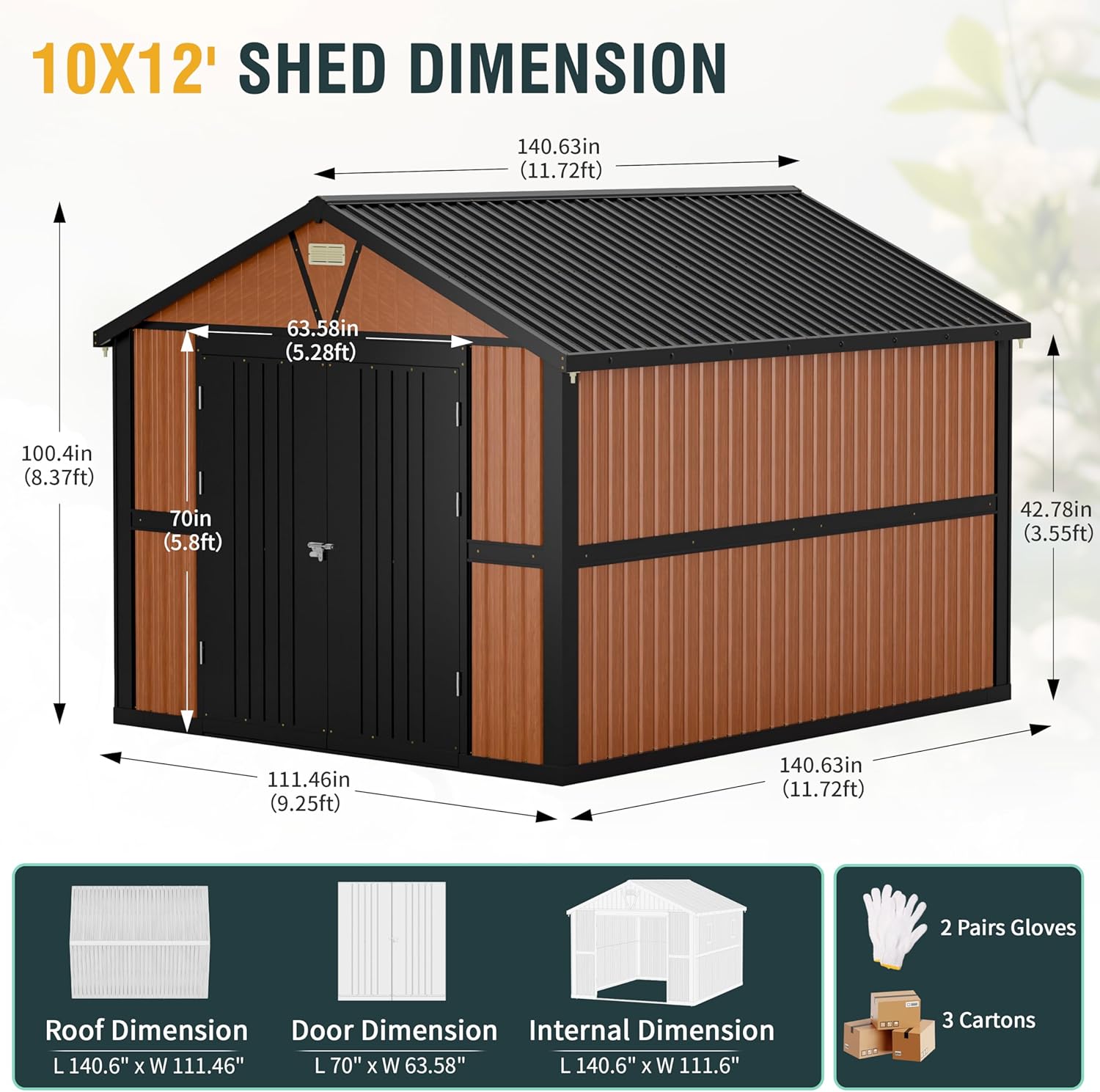 Outdoor Storage Shed, 5x3 Ft Metal Steel Tiny House with Frame Floor Lockable Door, Vertical Outside Storage Building for Garden, Backyard, Lawn, Patio Utility, Tool Storage Outdoor Storage Shed, 5x3 Ft Metal Steel Tiny House with Frame Floor Lockable Door, Vertical Outside Storage Building for Garden, Backyard, Lawn, Patio Utility, Tool Storage