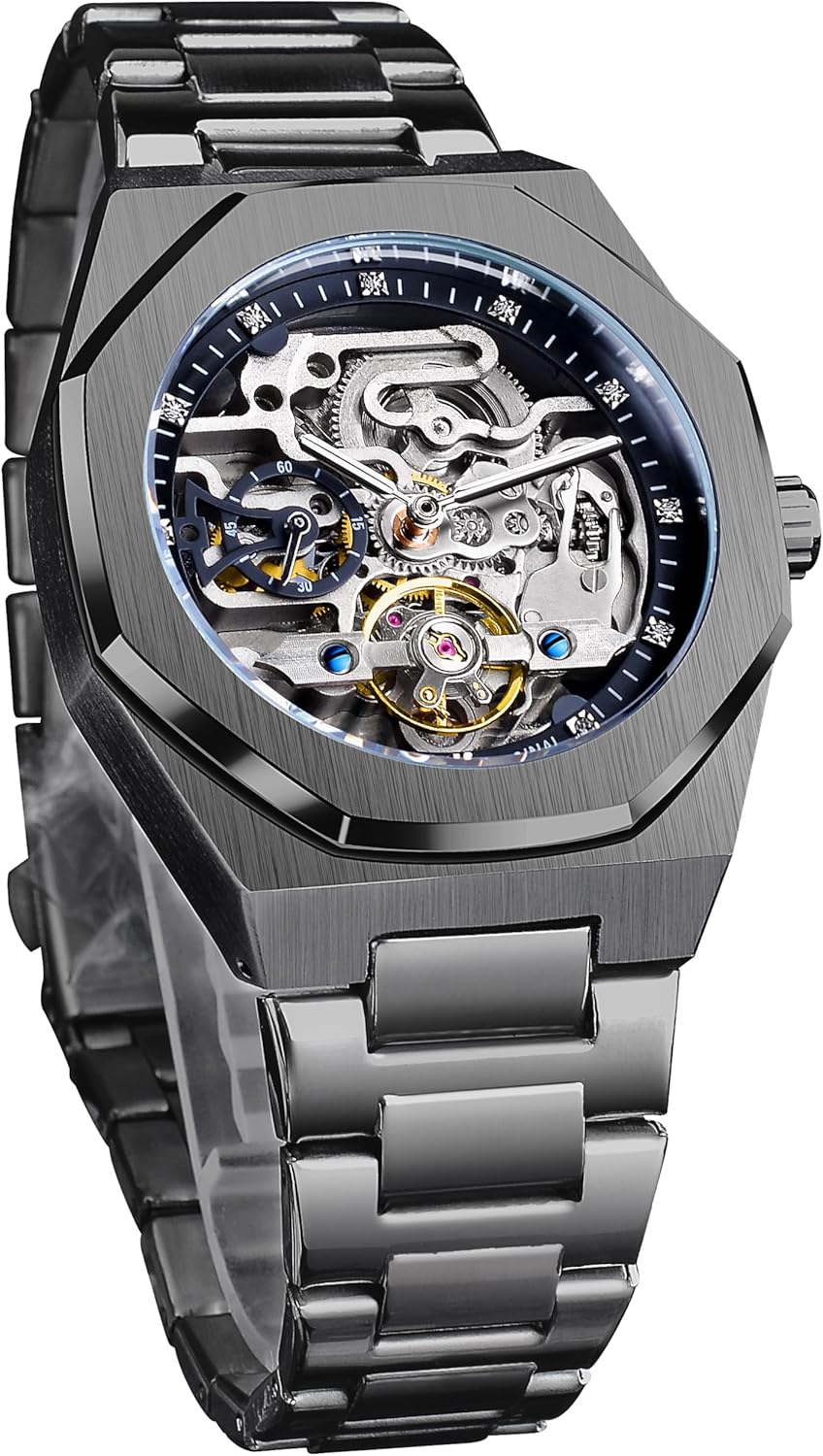 FORSINING Octagonal Diamond Tourbillon Reloj Chile Ubuy