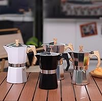 Vista 7 de wedrink Máquina de café expreso de aluminio para estufa, olla de 9 tazas de expreso, 15.2 onzas, cafetera cubana con parte superior para estufa