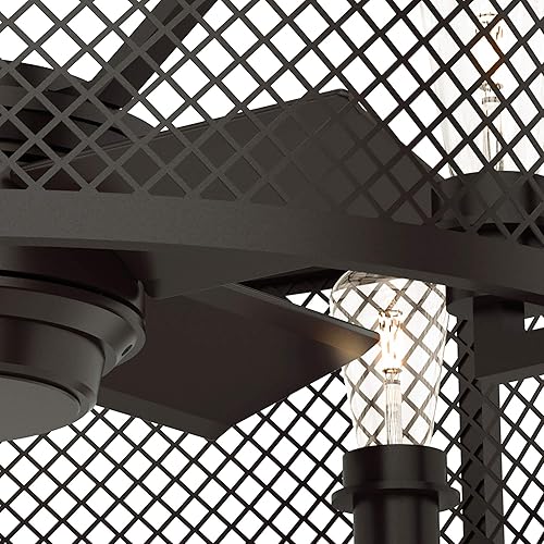 Miniatura 8 de Hunter Fenec Ventilador de techo para interiores con luz LED y control remoto, 23 pulgadas, bronce noble