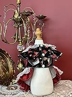 Vista 187 de Vestido de princesa de encaje para perros pequeños y pequeños extragrandes, color negro, talla L