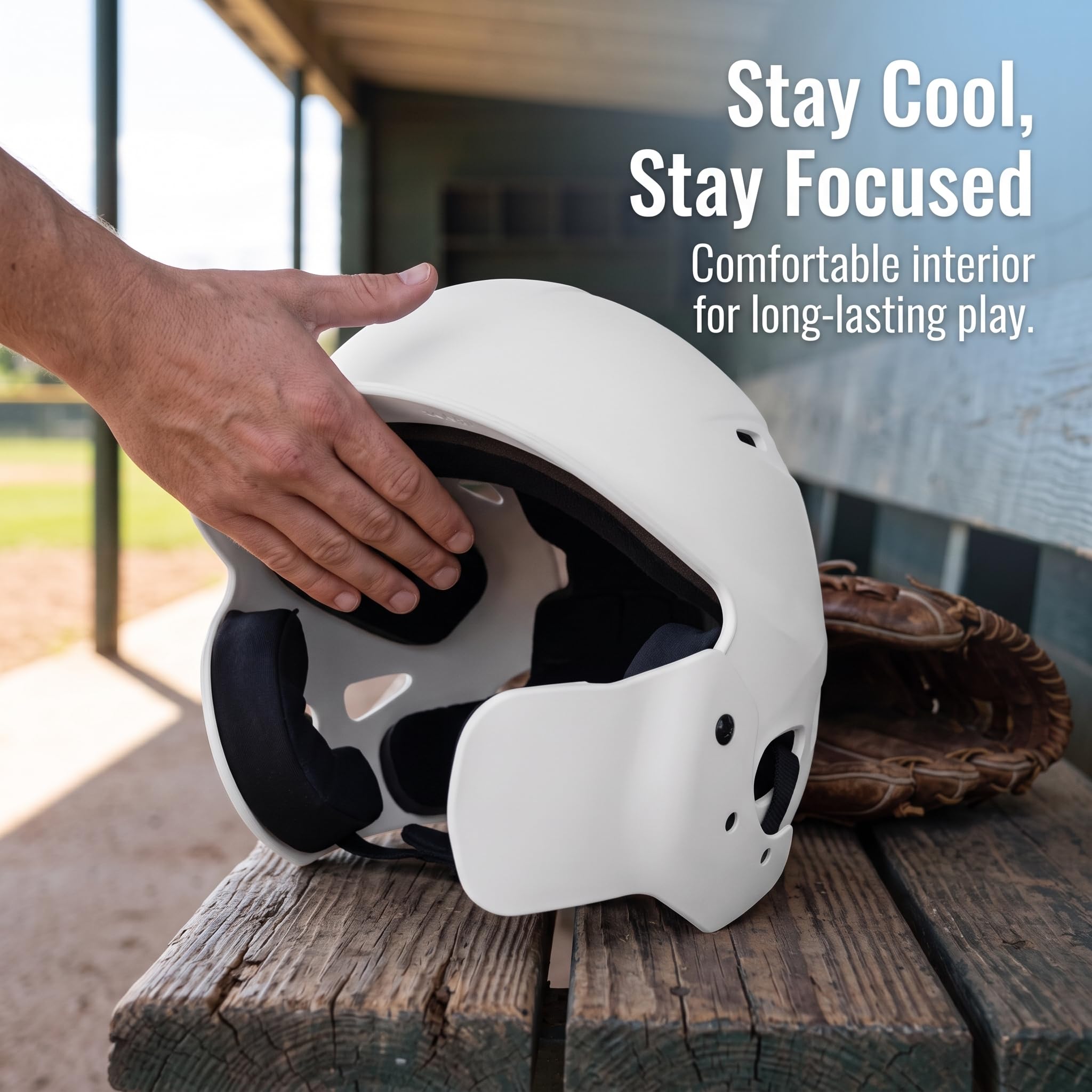 Casco Bateo Béisbol Juvenil para Entrenamiento y Partidos, Casco Béisbol con Protector Facial Opcional