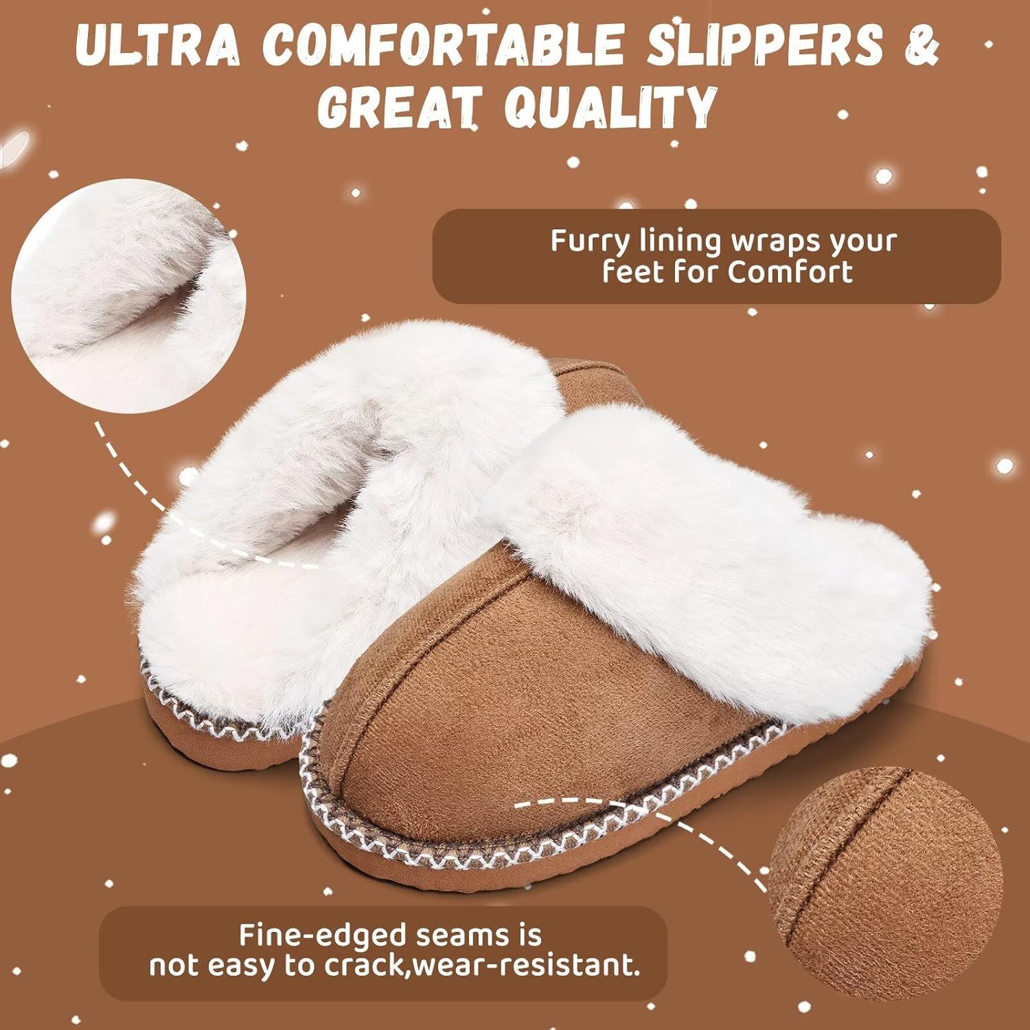 IceUnicorn Kids Slippers Girls Boys Fuzzy House Shoes Warm Memory Foam Slippers Bedroom Slides for Indoor Outdoor - Image 4