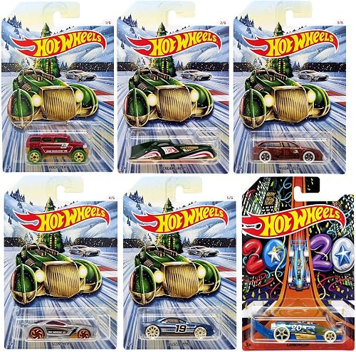 Hot Wheels 2019 Holiday Hot Rods Complete Set of 6
