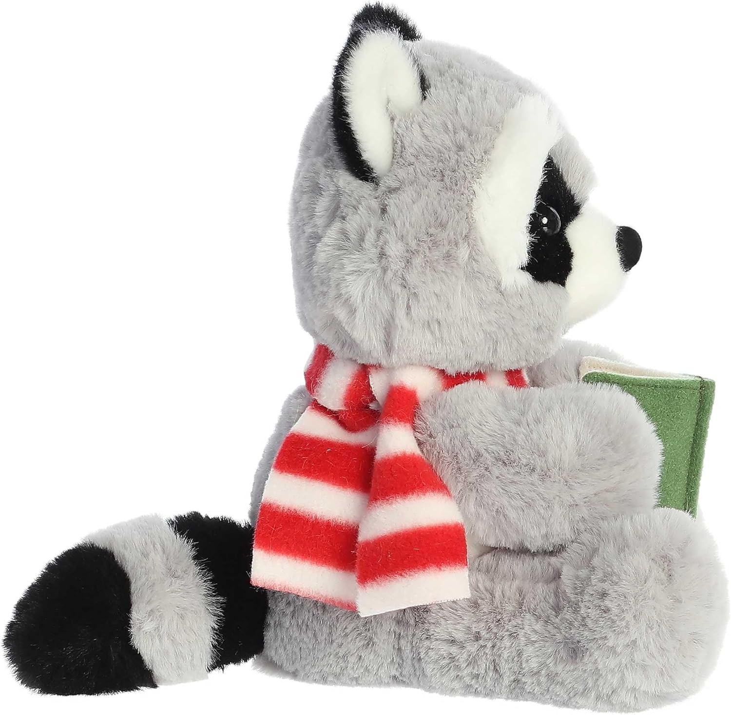Aurora® Festive Holiday Carolers™ Ramble Raccoon™ Stuffed Animal - Seasonal Cheer - Heartwarming Gifts - Gray 8.5 Inches