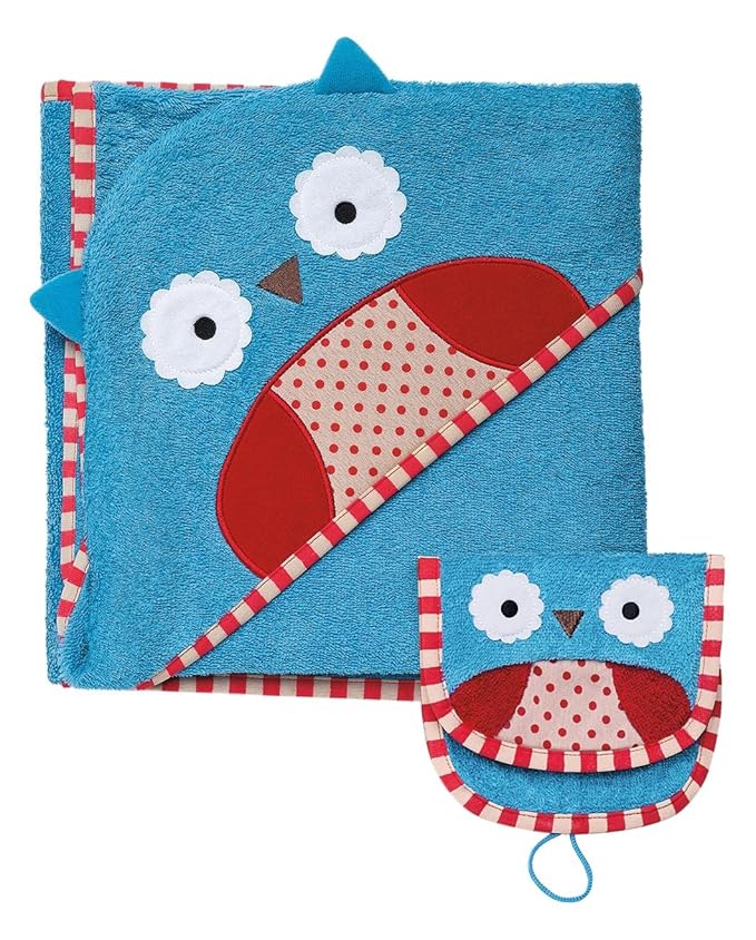 Skip Hop Zoo Baby Infant and Toddler Soft Cotton Hooded